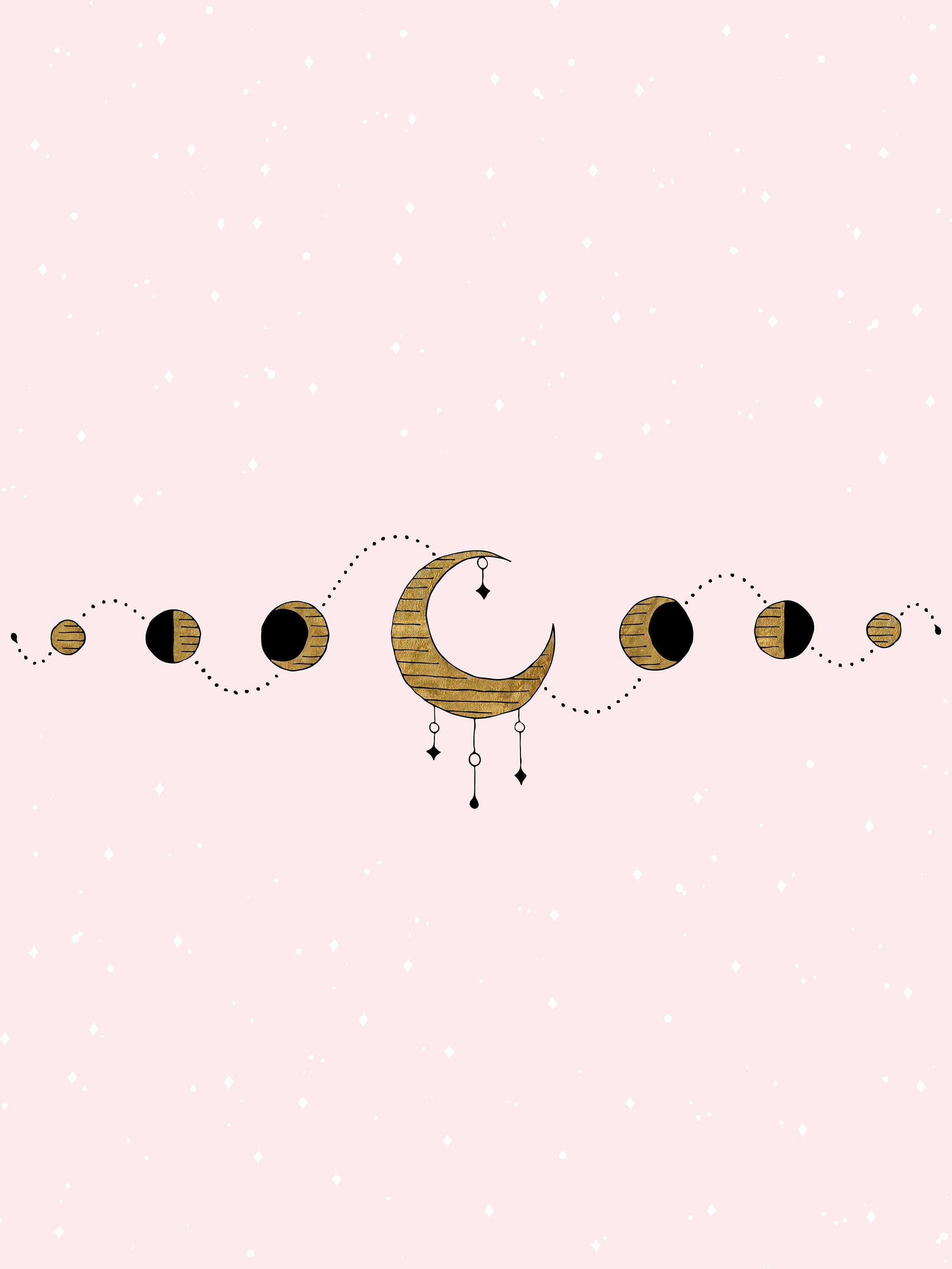 A moon phase tattoo design - Moon phases, moon