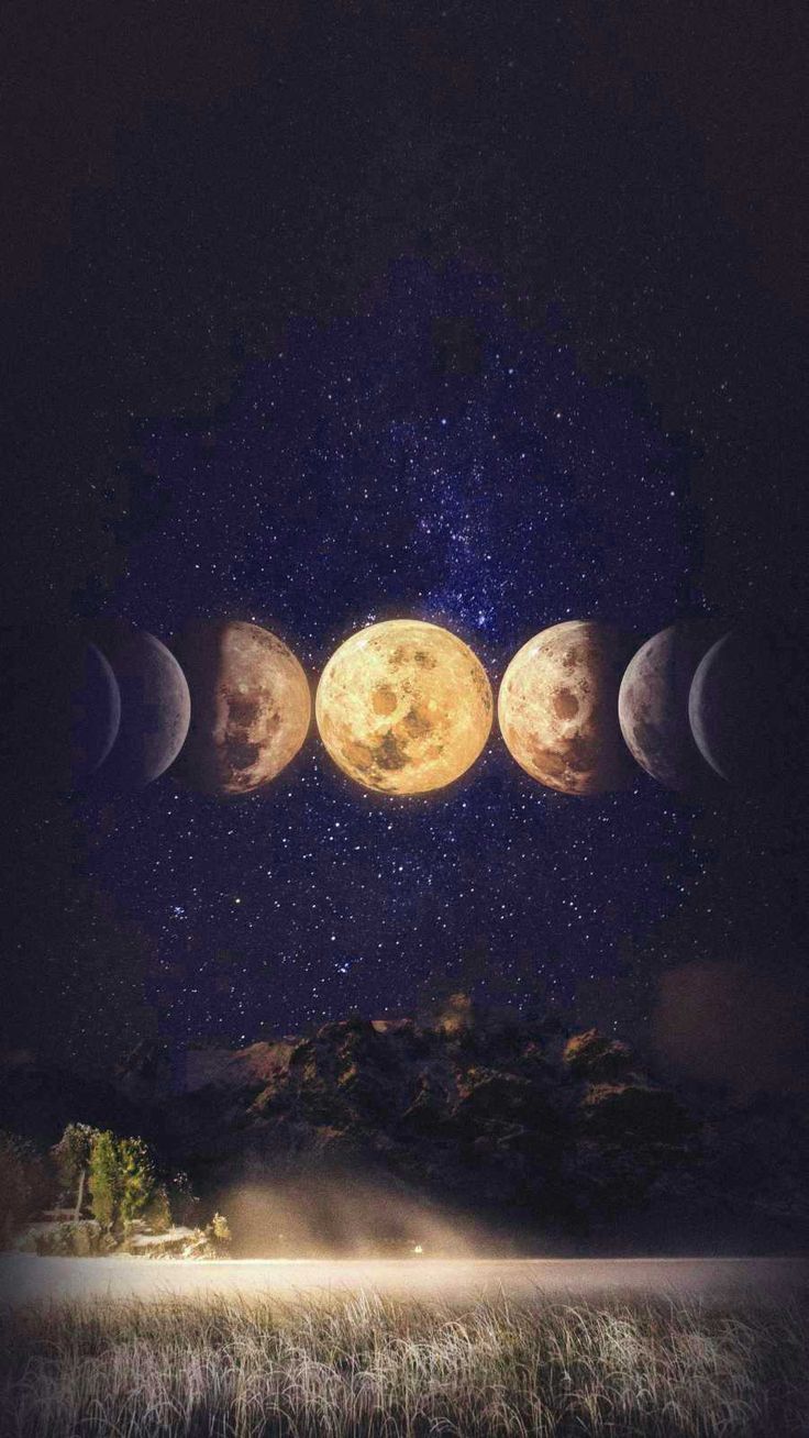 Moon Phases Wallpaper Browse Moon Phases Wallpaper with collections of Aesthetic, Deskto. iPhone wallpaper moon, Moon and stars wallpaper, iPhone wallpaper image