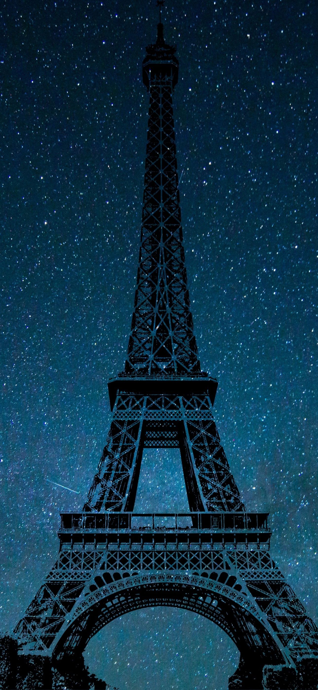 Eiffel Tower Wallpaper 4K, Night, Paris, World