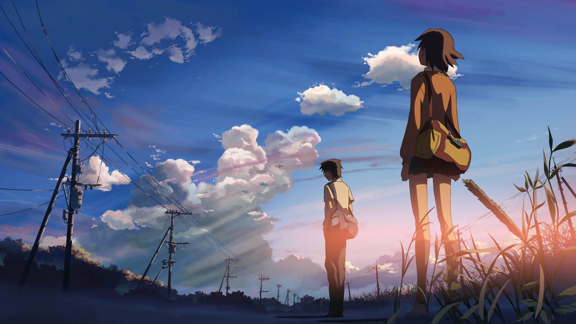5 Centimeters Per Second is a 2007 Japanese animated drama film written and directed by Makoto Shinkai. - Anime, school, blue anime