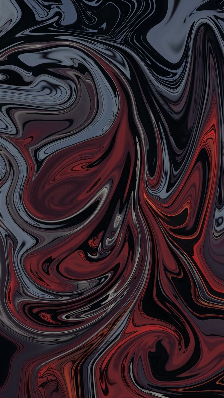 A red and black marble background - Gray, abstract