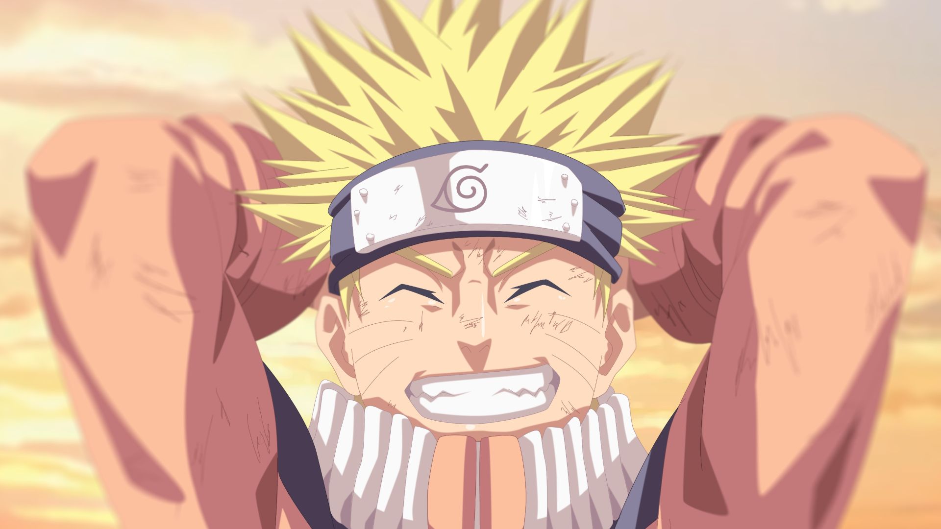 Anime character with a headband and his arms crossed - Naruto