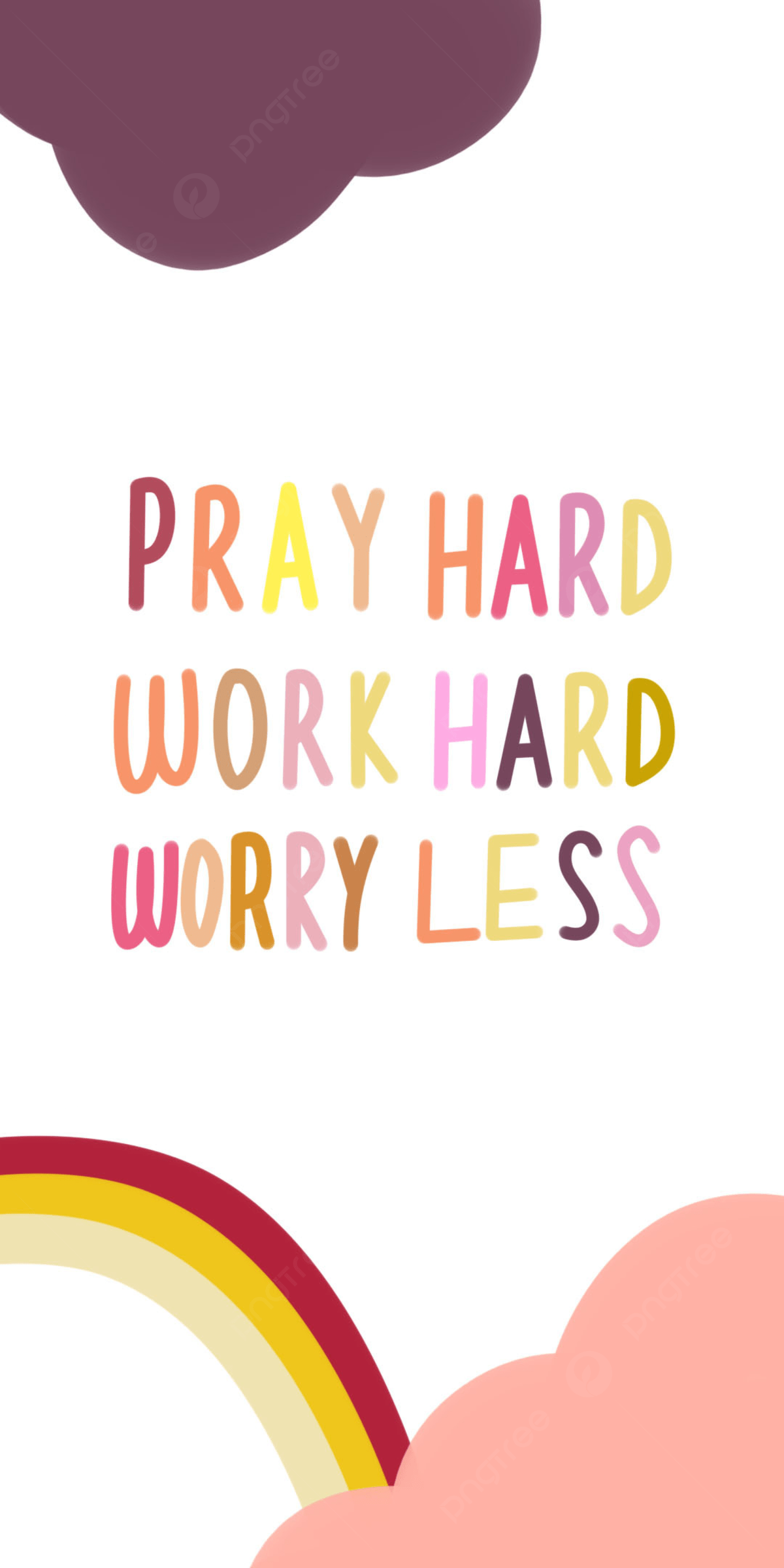 Pray hard work harder poster - Motivational, quotes, inspirational