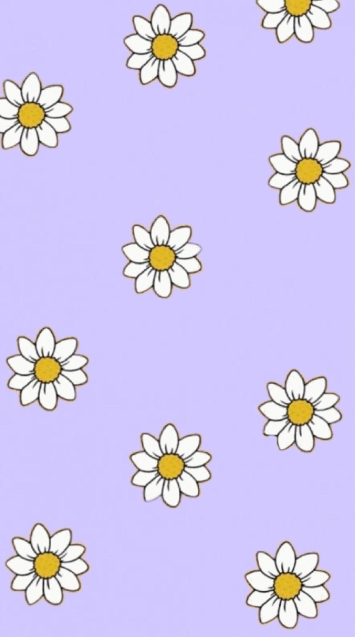 Daisy wallpaper. Purple wallpaper iphone, Aesthetic pastel wallpaper, Daisy wallpaper