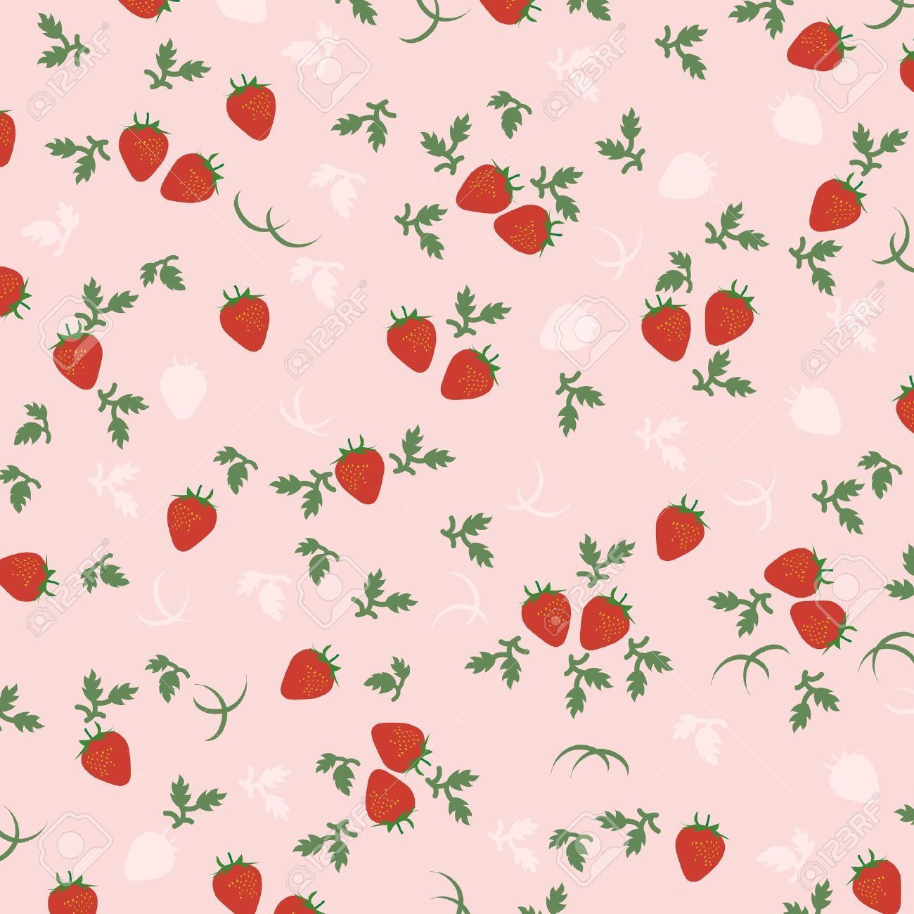 Cute Aesthetic Strawberry Wallpaper