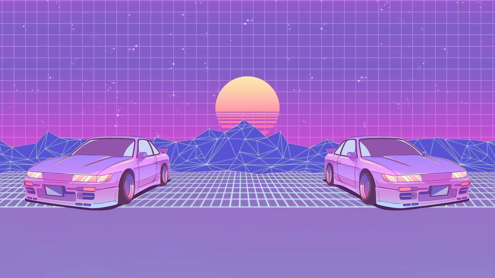 Download Synthwave Jdm Aesthetic Wallpaper