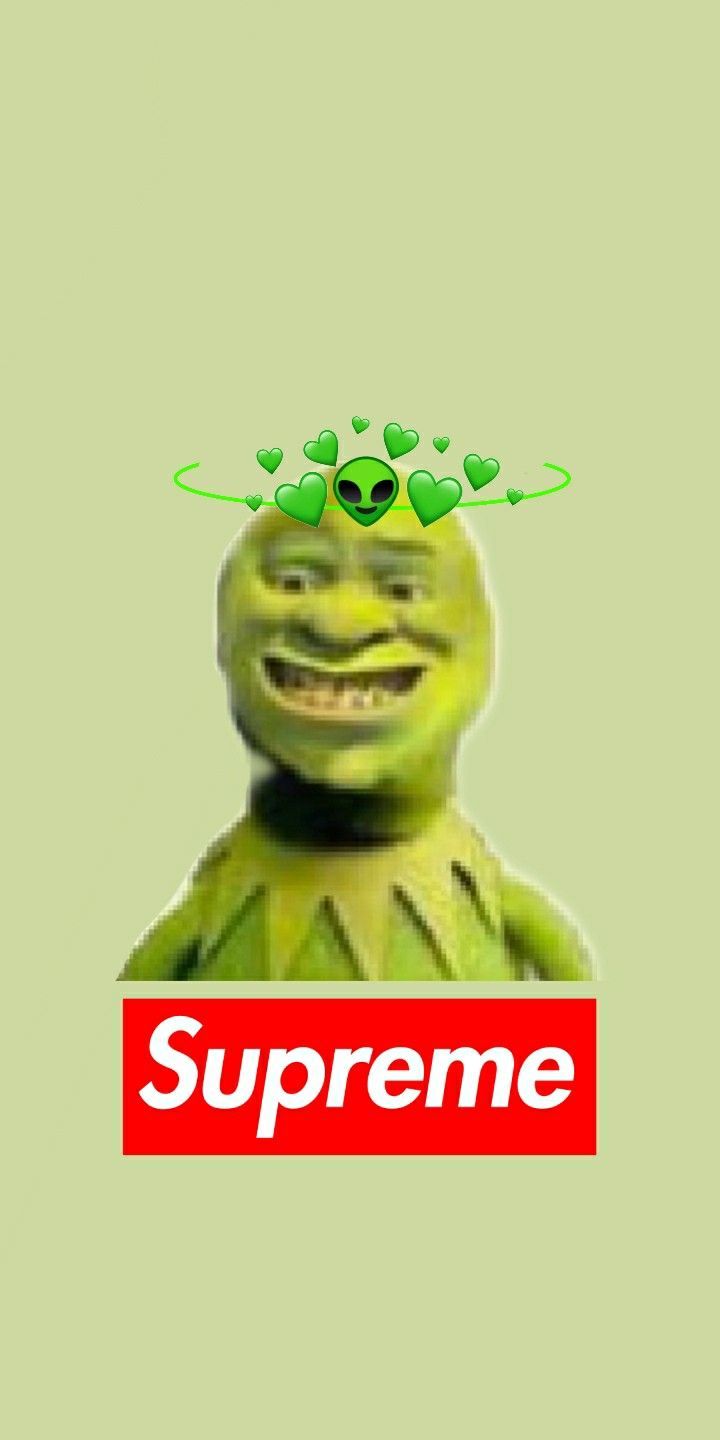 Supreme SHREK wallpaper UwU. Shrek, Wallpaper, Memes