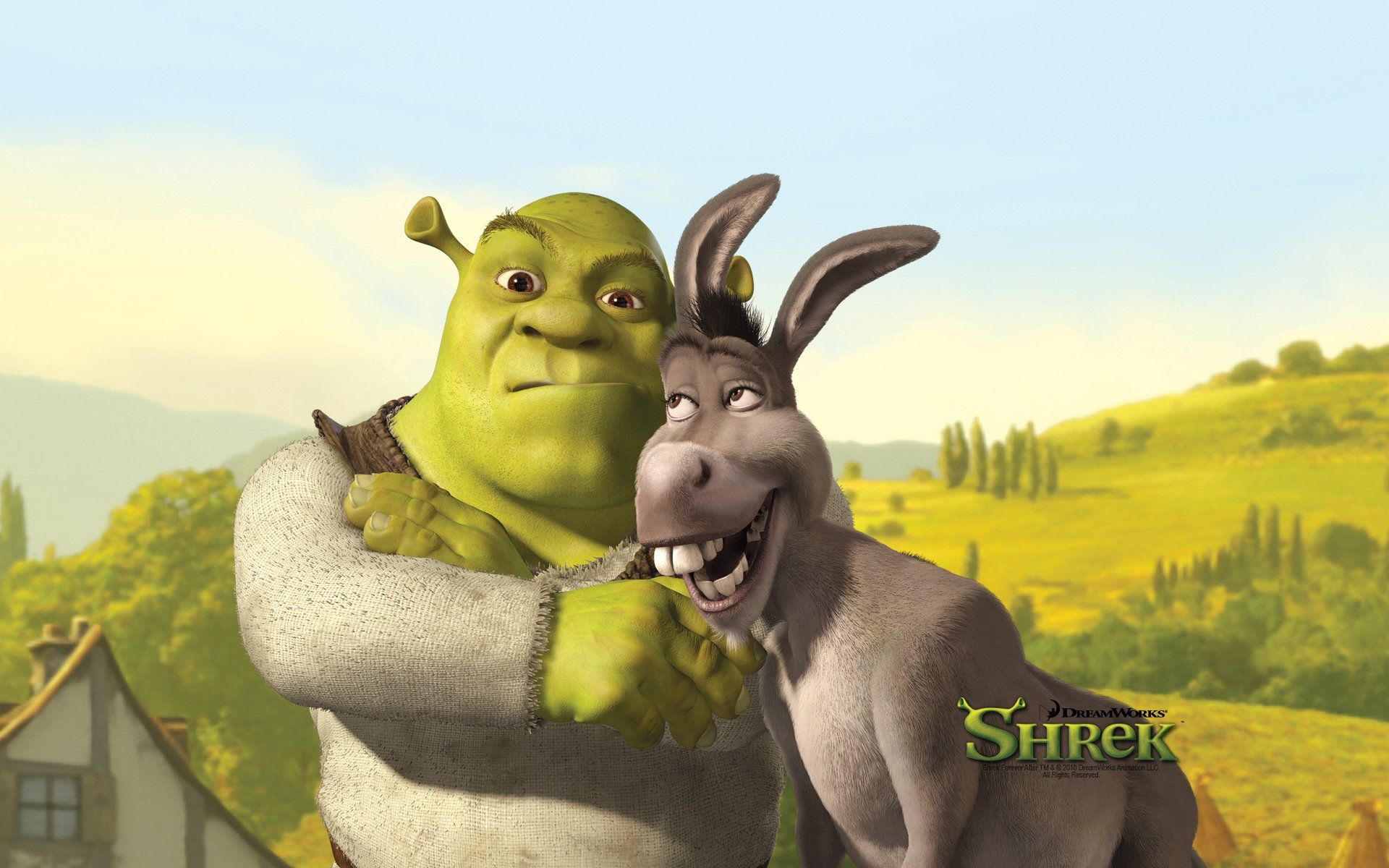 SHREK animation adventure comedy fantasy family 1shrek cartoon wallpaperx1200