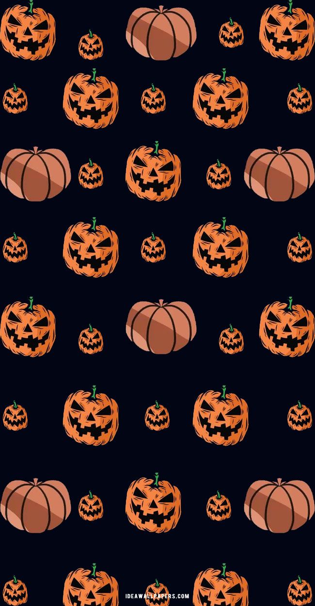 Halloween wallpaper for iPhone and Android. - Pumpkin