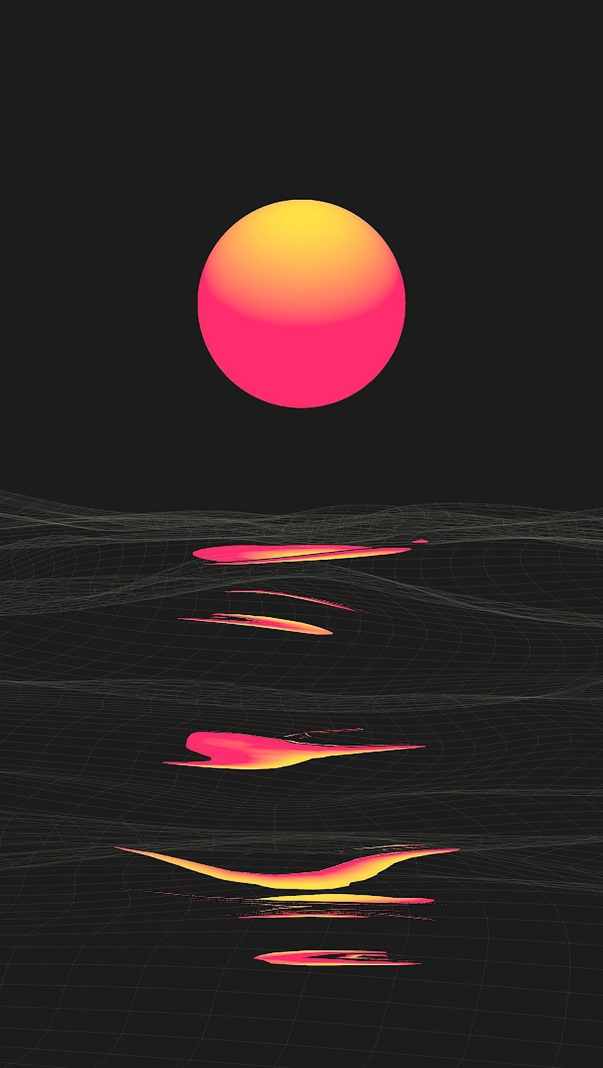 Aesthetic sunset wallpaper for your iPhone X from Reddit - Sun