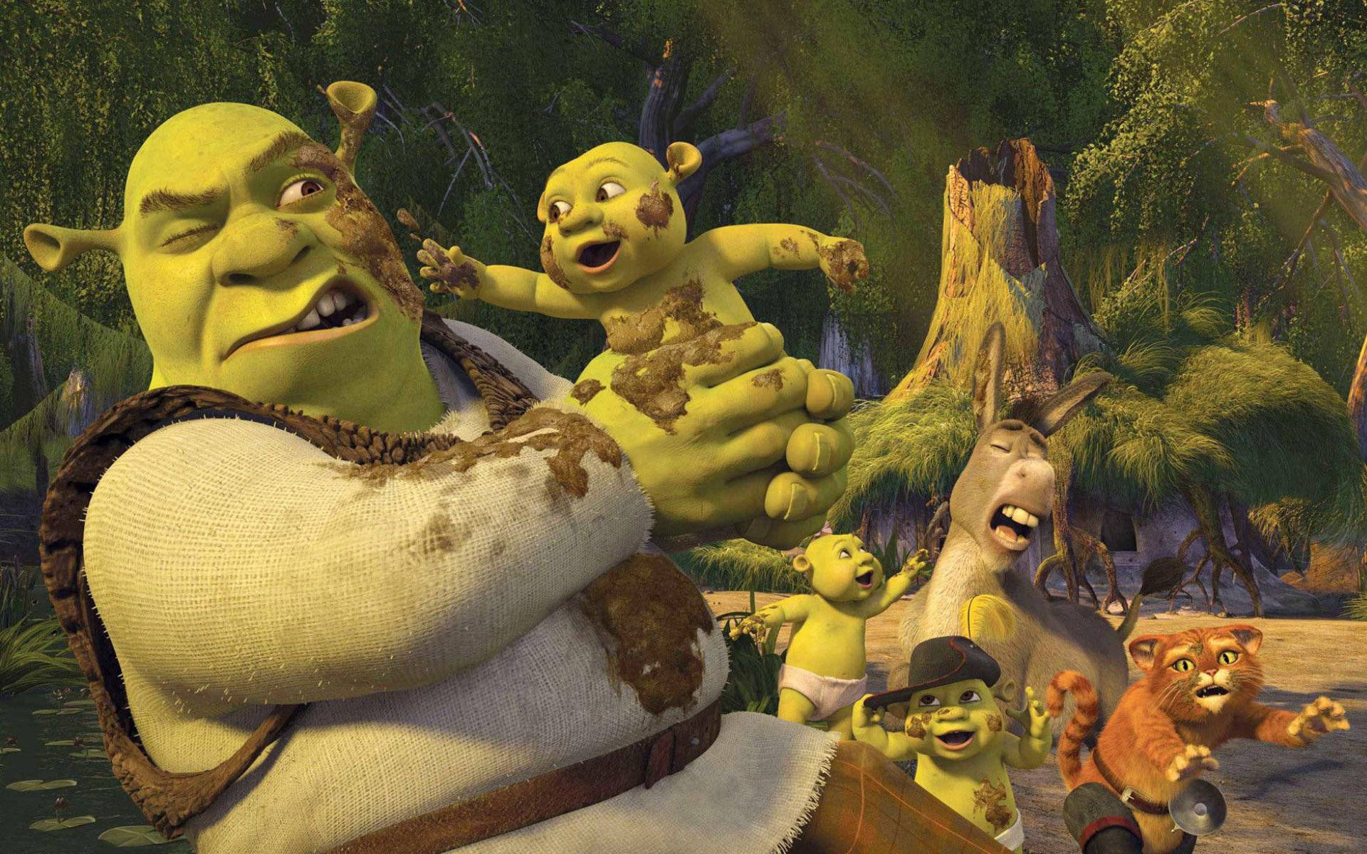 Download Shrek 4k Shrek Babies Wallpaper