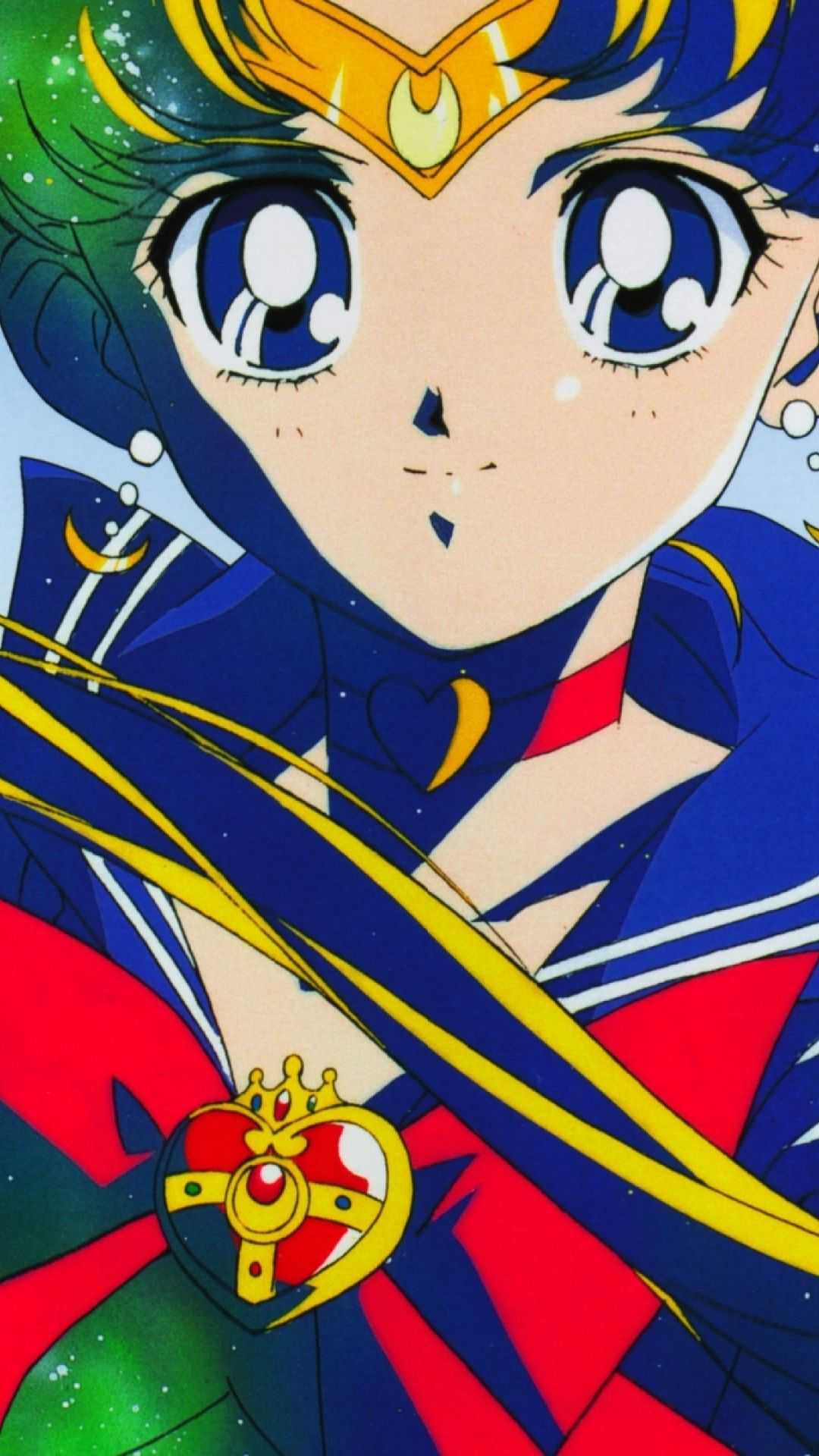 A cartoon character with blue eyes and red hair - Sailor Moon