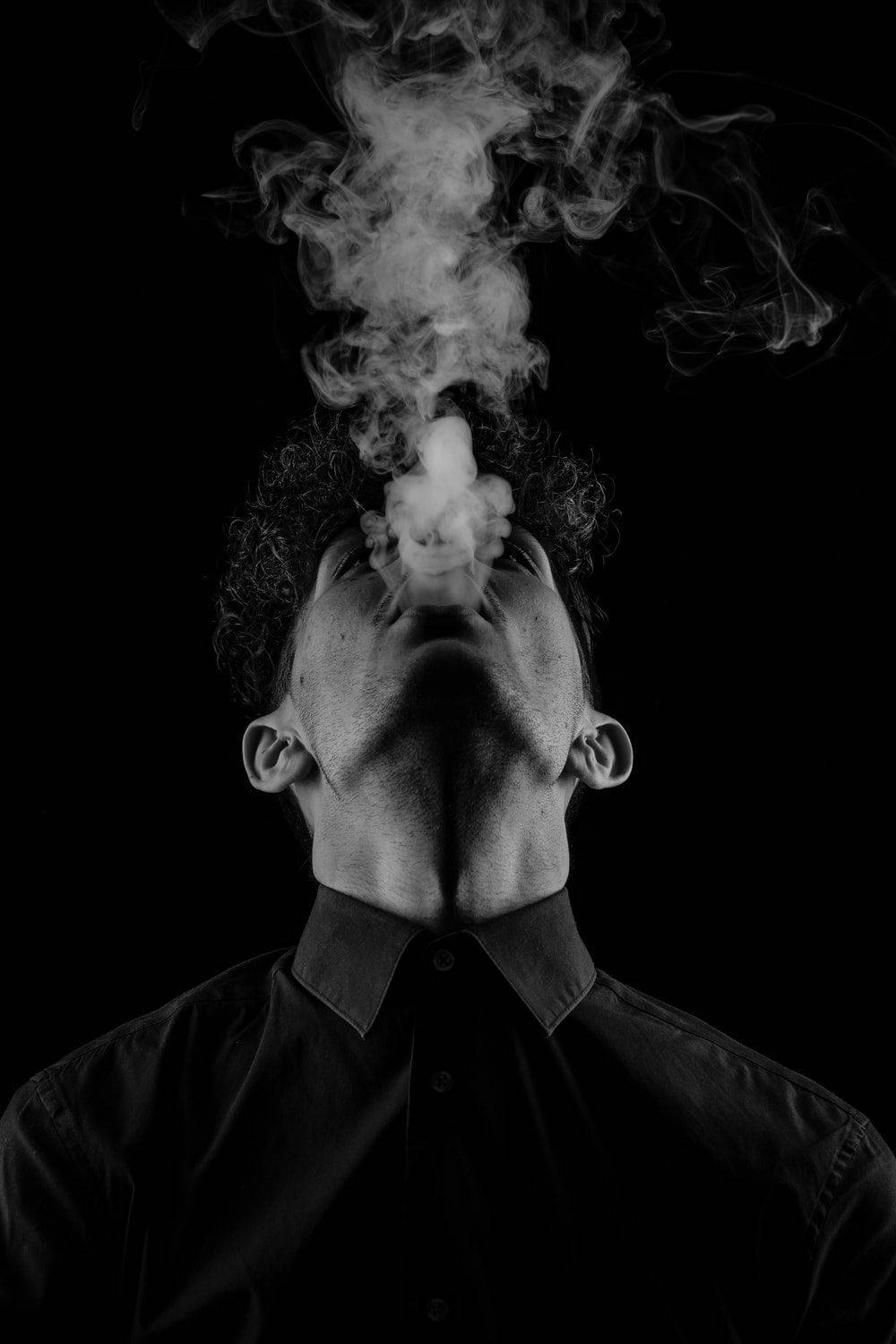 Download Cigarette Smoke Man Aesthetic Wallpaper