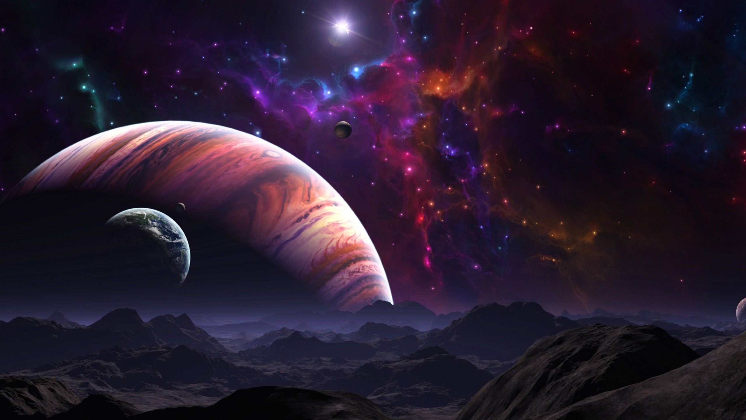Planets 4K wallpaper for your desktop or mobile screen free and easy to download
