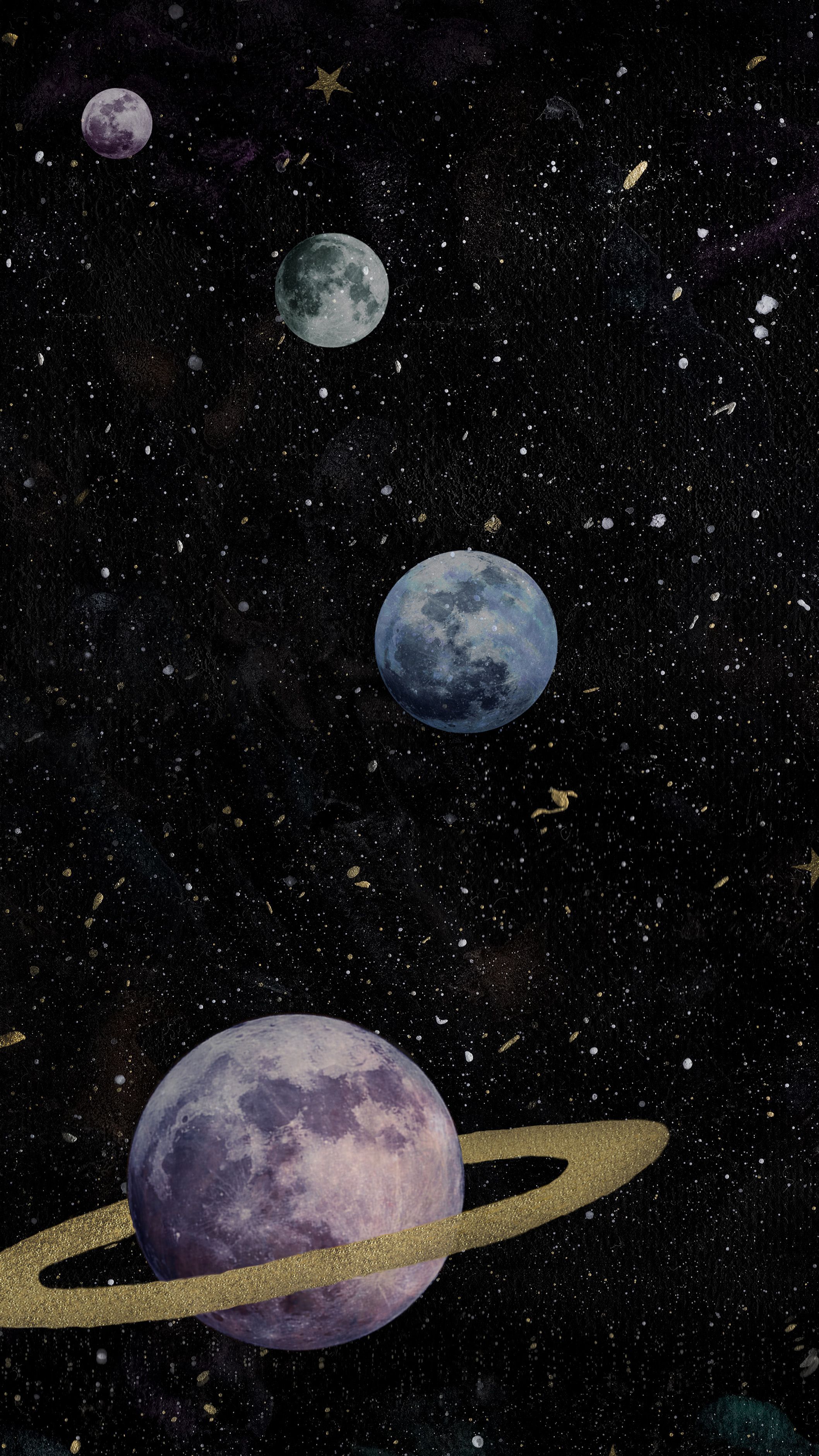Planet Galaxy Universe Stars Wallpaper
