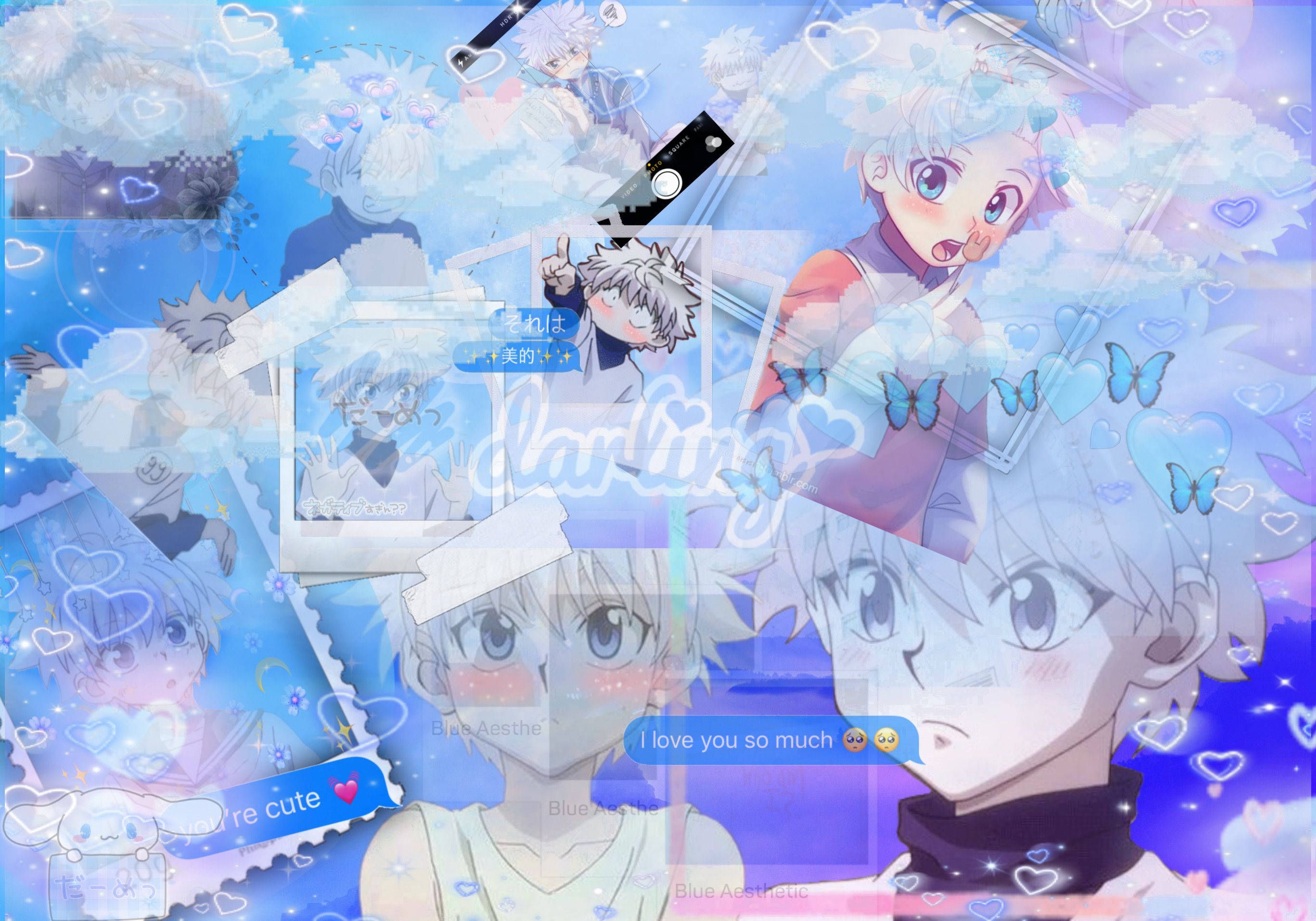 Download I Love You So Much Killua Aesthetic Wallpaper