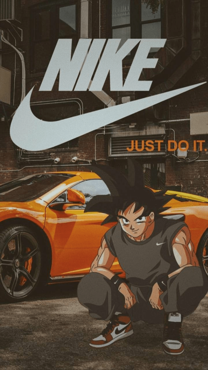 Goku nike wallpaper by me. I hope you like it. - Goku