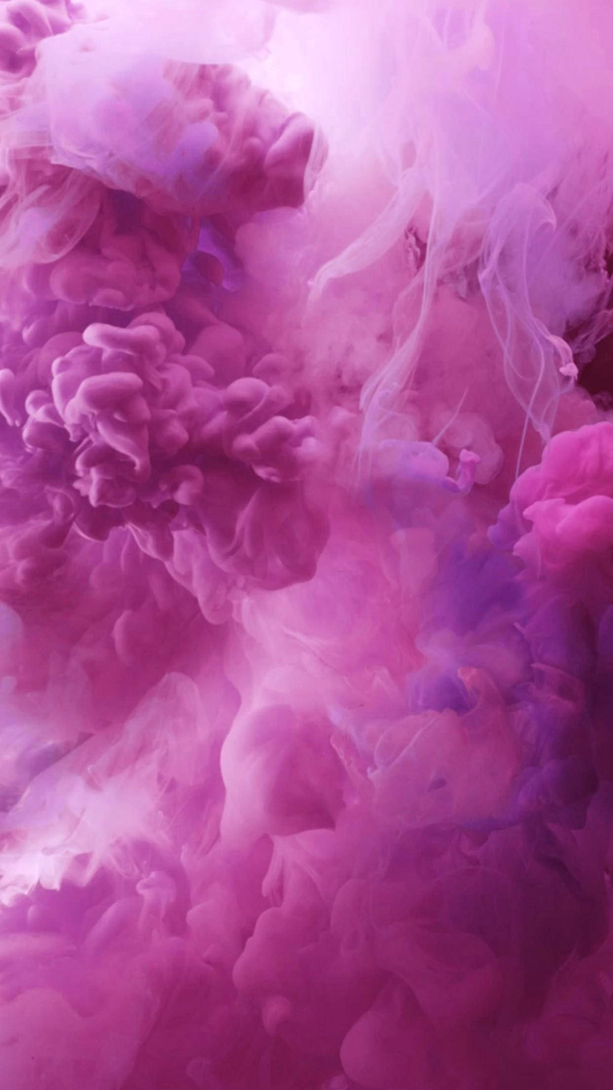 Download iPhone Pink Aesthetic Smoke Wallpaper