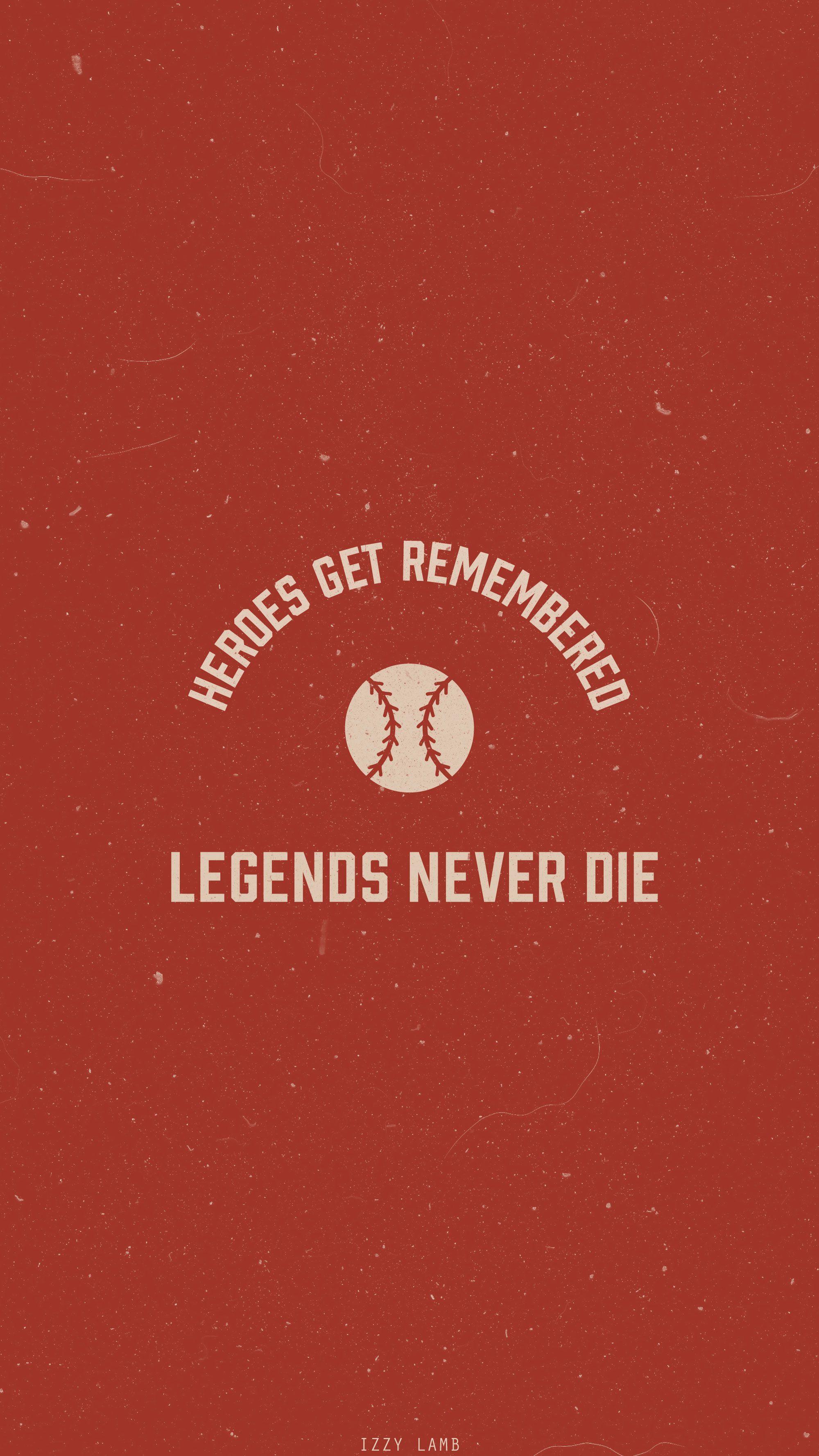 A baseball wallpaper with the quote 