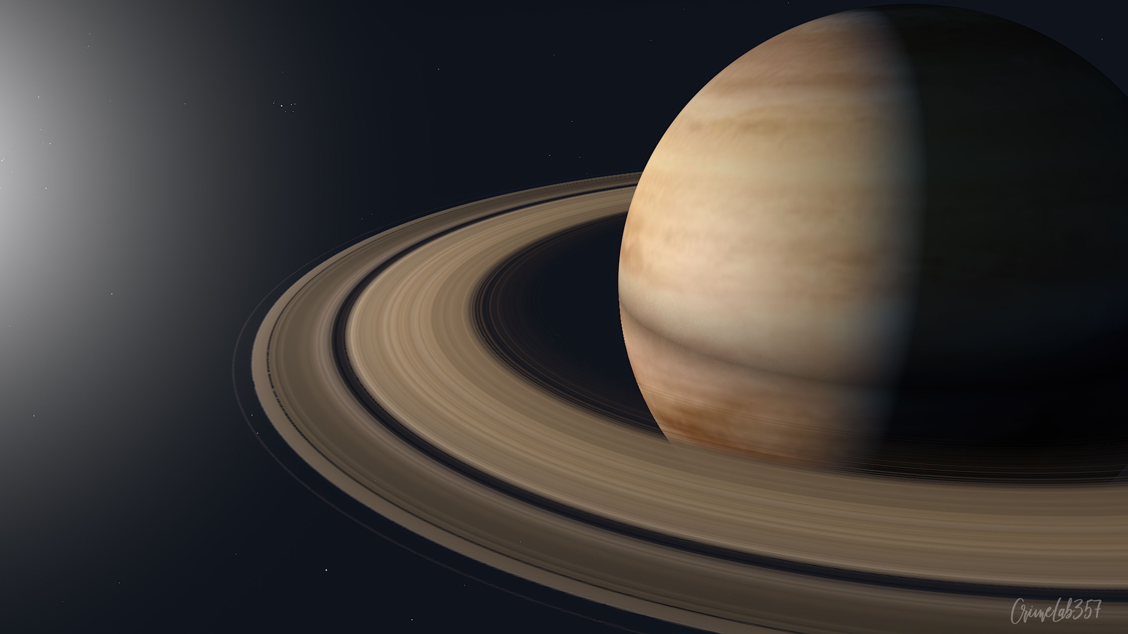 Saturn, the sixth planet from the sun, is known for its distinctive rings. - Saturn