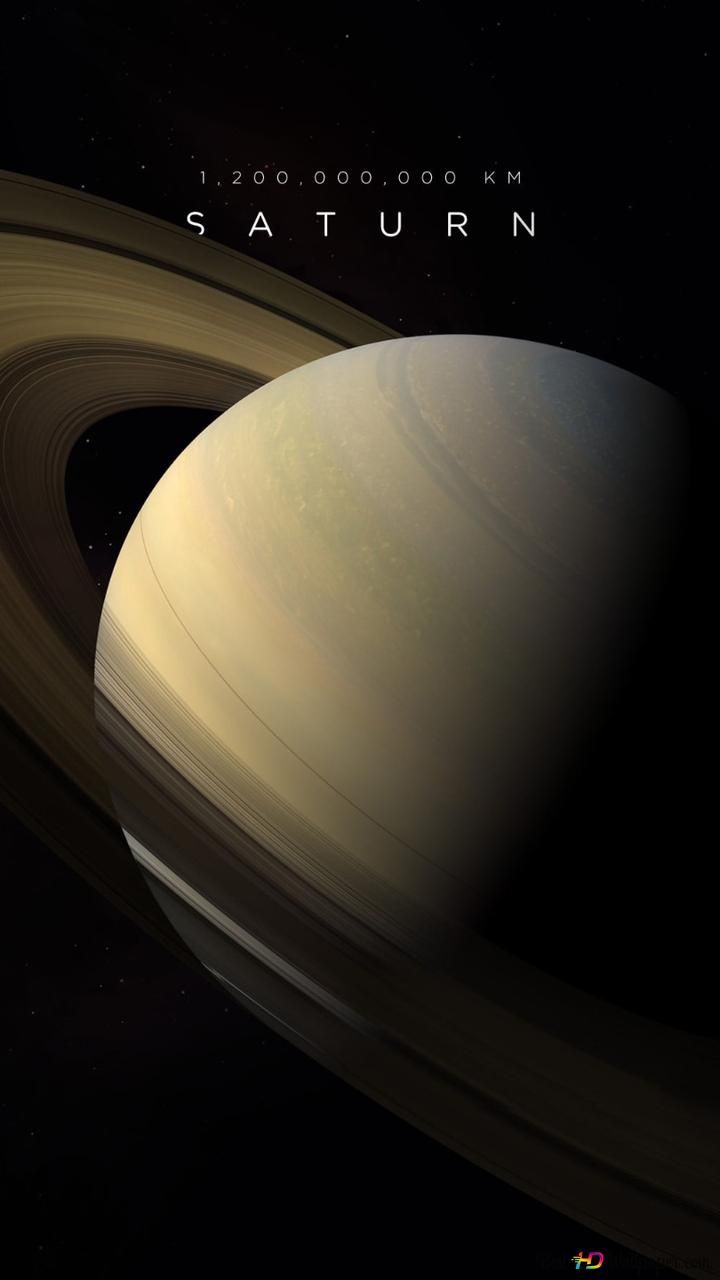 IPhone wallpaper of Saturn, the sixth planet from the sun - Saturn