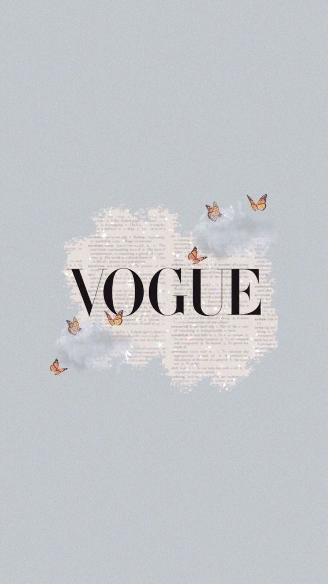 A picture of the word vogue on top - Vogue