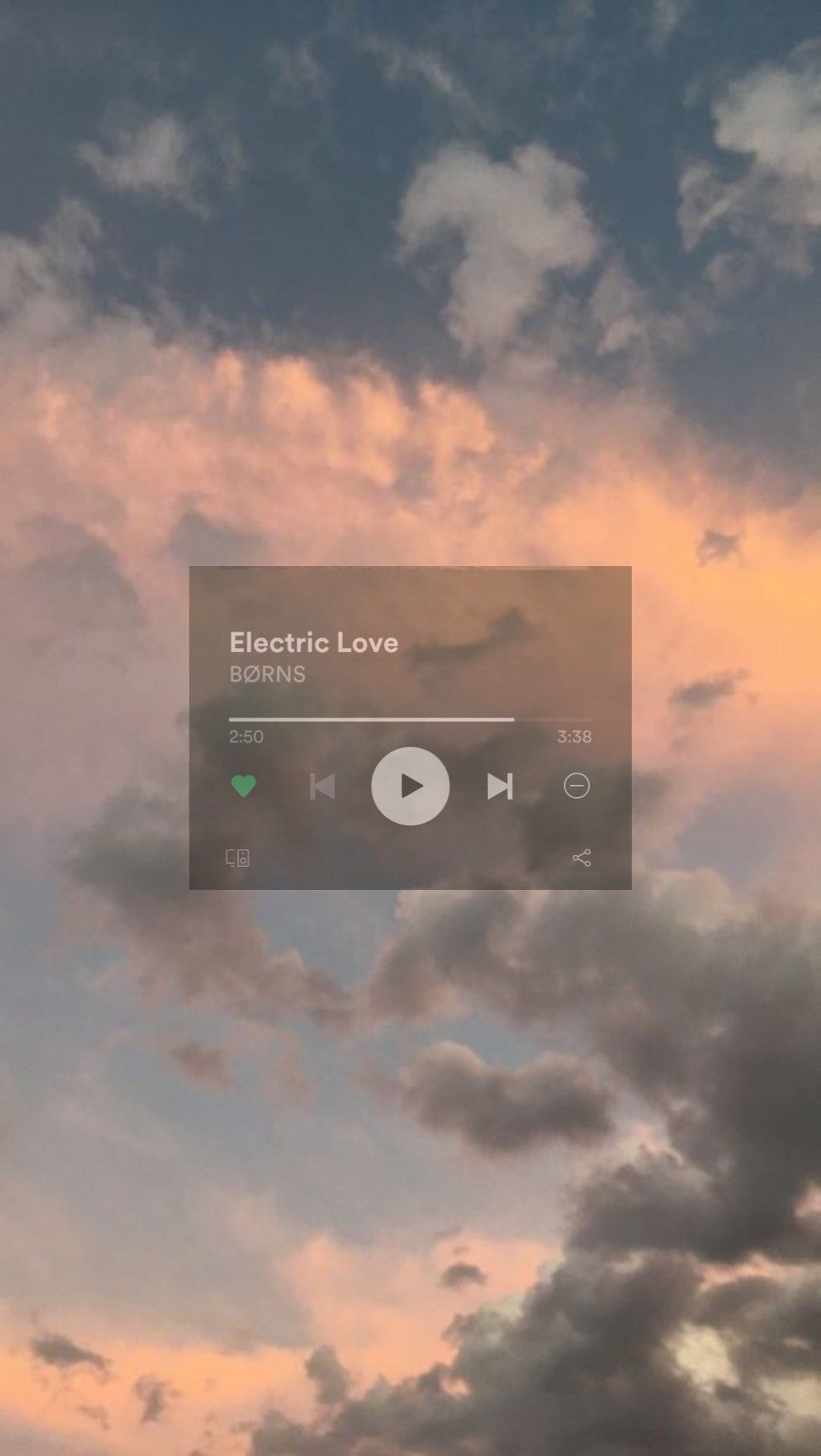 A screenshot of an app on the screen - Spotify, music