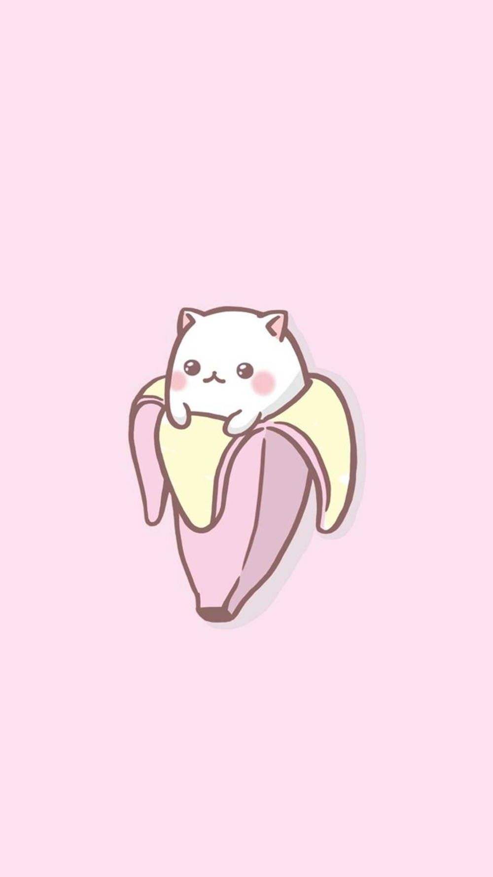 A banana cat phone wallpaper - Kawaii