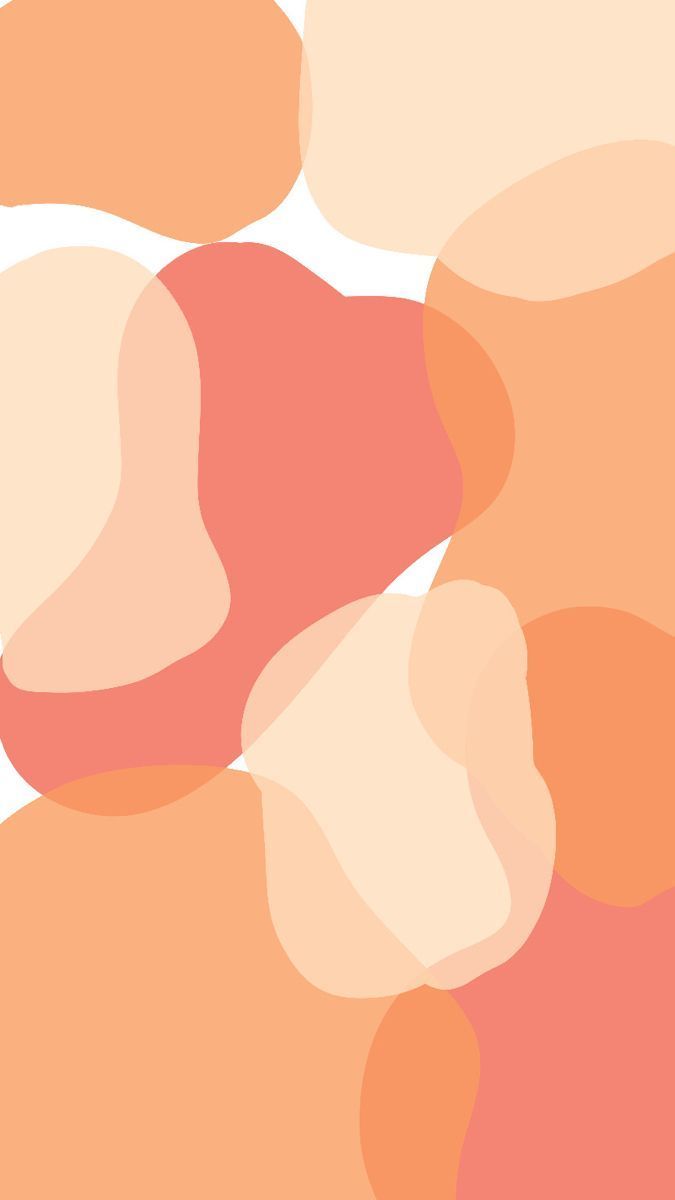 A phone wallpaper with an abstract design of pink and orange shapes. - Abstract