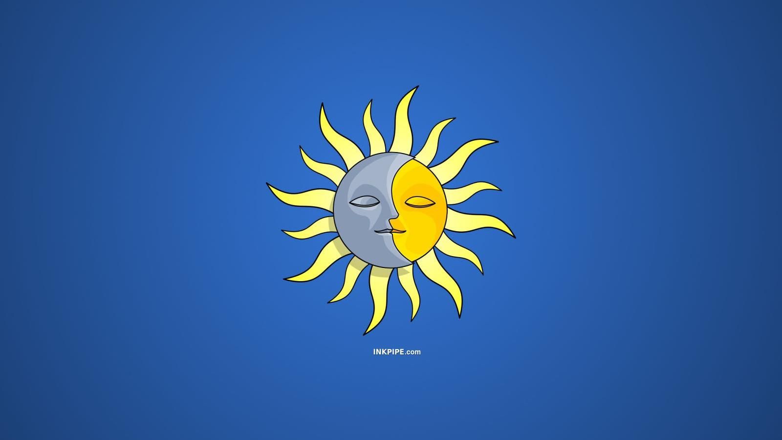 The sun and the moon wallpaper - Digital Art wallpapers - #32921 - Sun