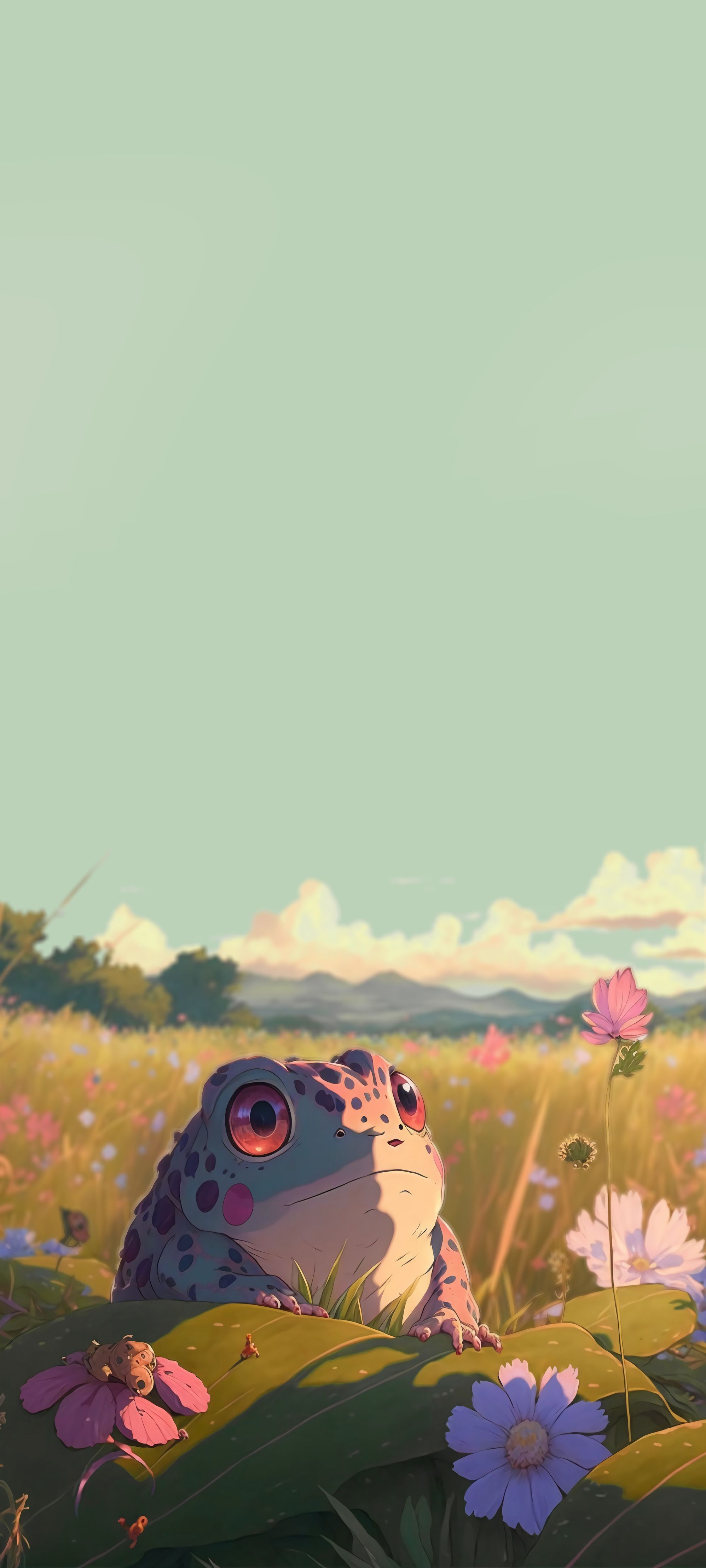 Cute Frog AI Generated Image Wallpaper For Phone