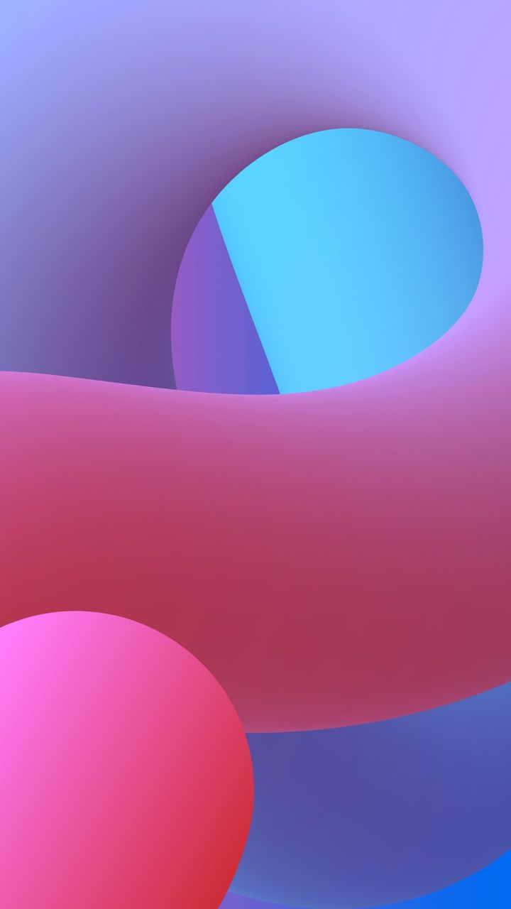 A blue and pink abstract artwork - Abstract, 3D, vector