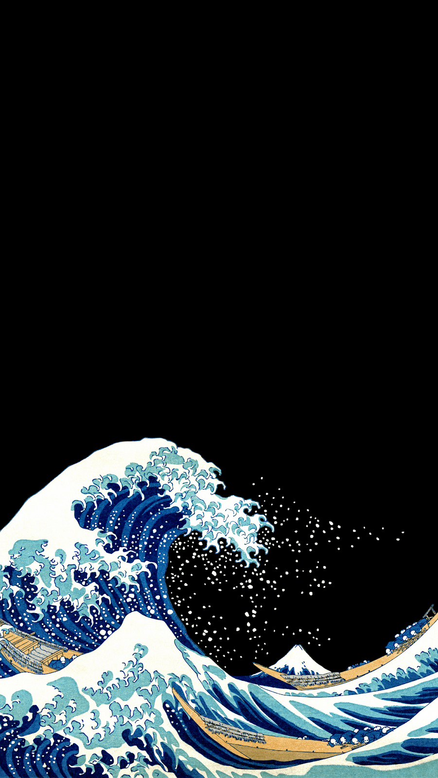 The great wave off kanagawa is a woodblock print by hokusai - Wave, The Great Wave off Kanagawa