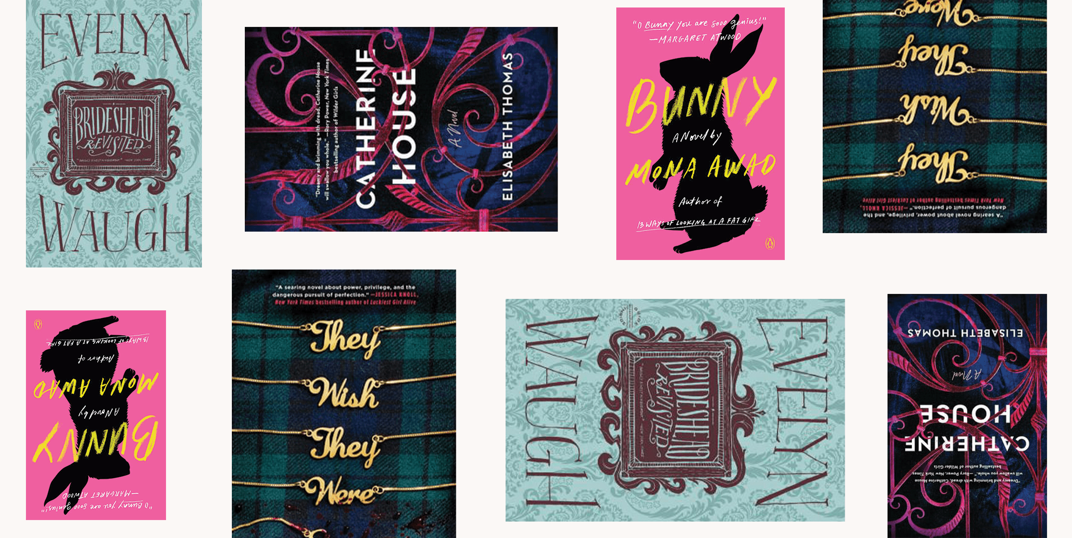 A collage of book covers for the books mentioned in the article. - Dark academia