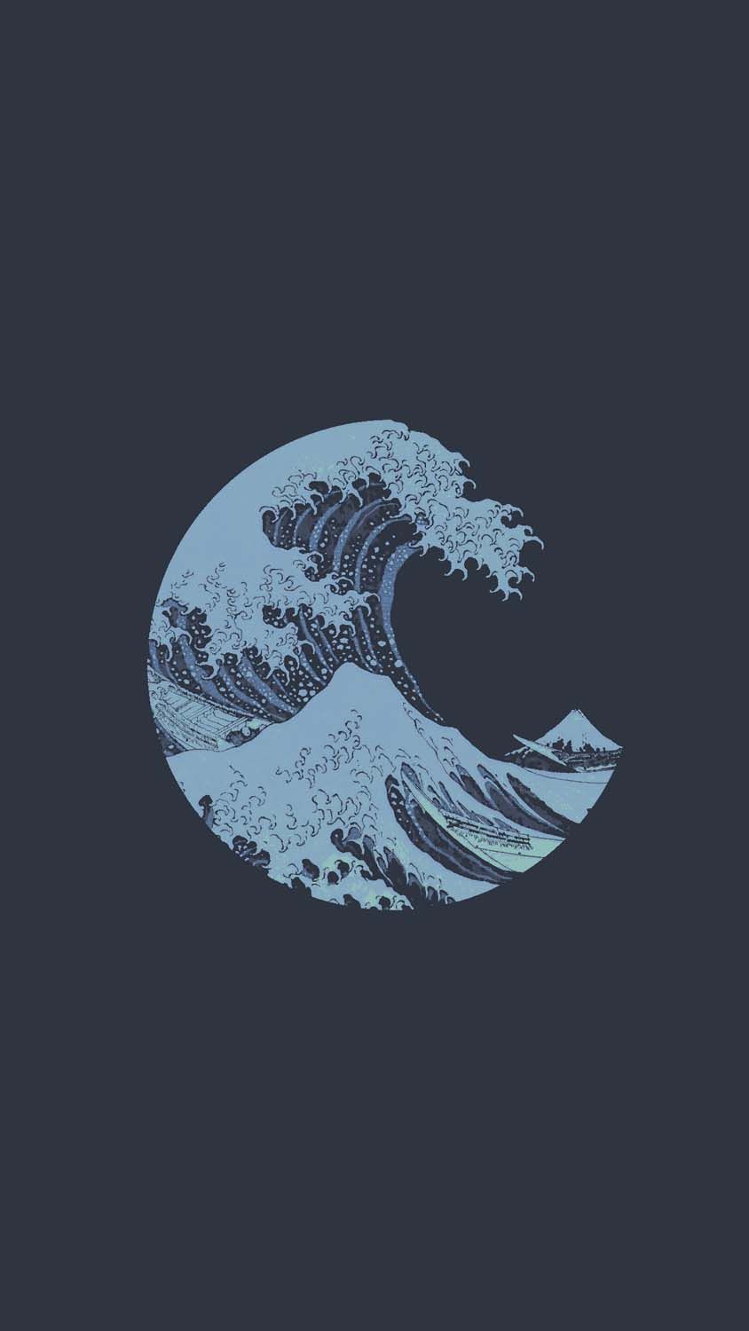 The great wave off kanagawa wallpaper - Minimalist, wave, ocean