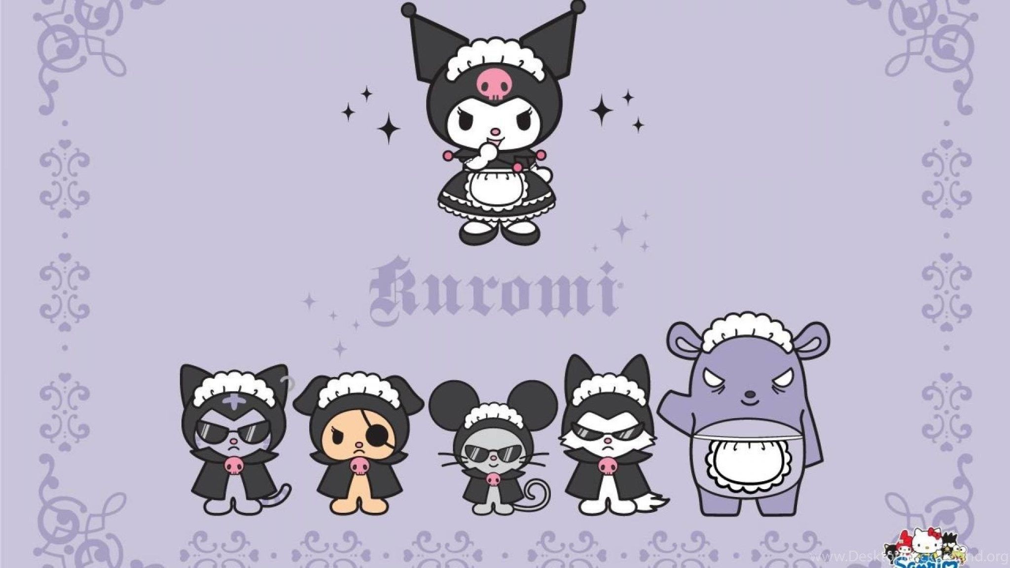 Kuromi and friends are dressed as maids for the new Sanrio character collection. - Kuromi, Sanrio, gothic