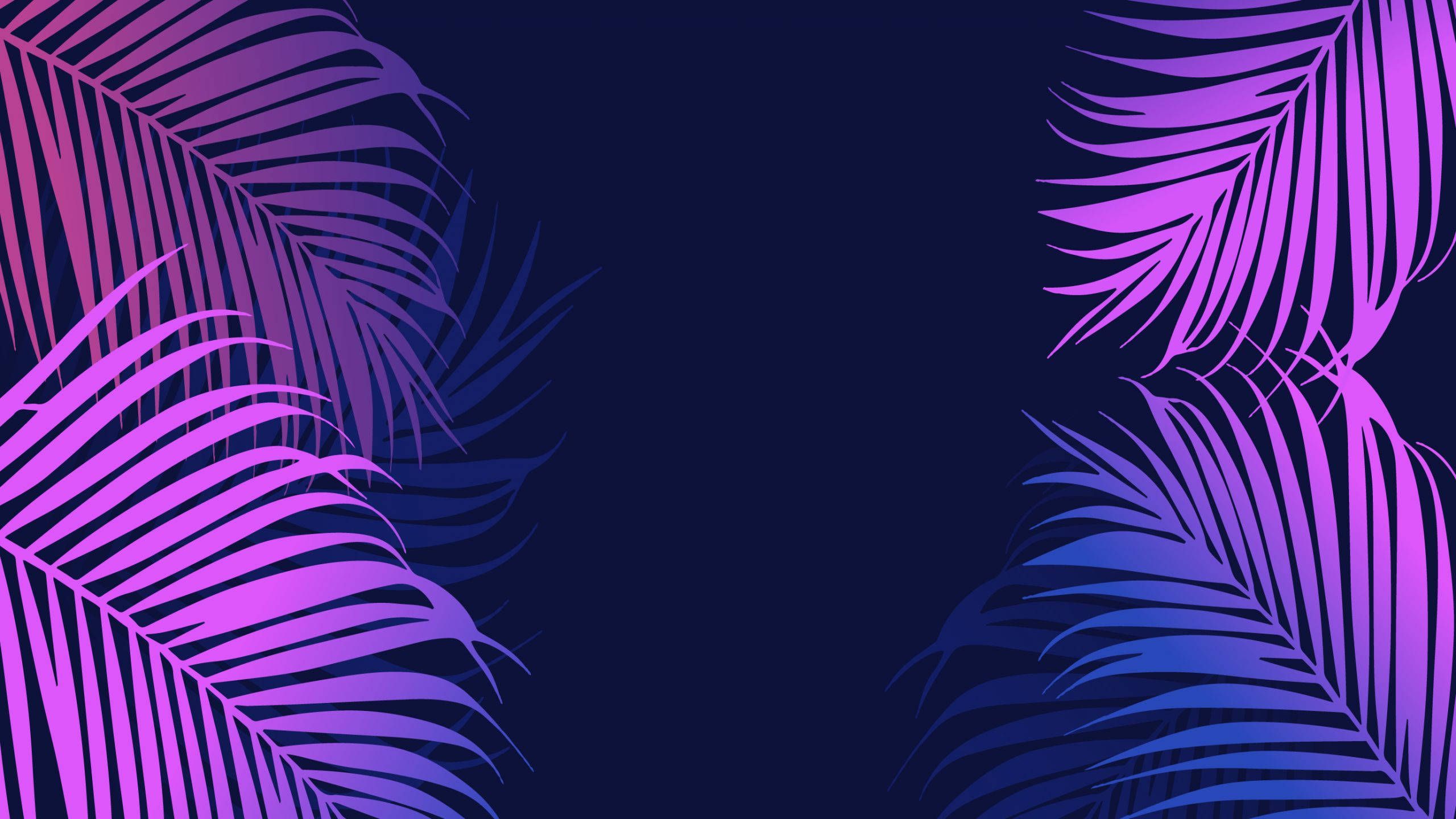 Download Violet Aesthetic Tropical Palm Pattern Wallpaper