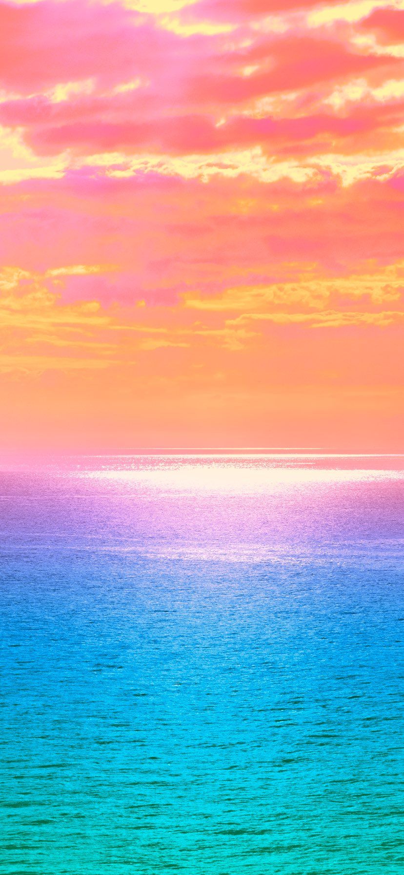 A colorful sunset over the ocean - Tropical