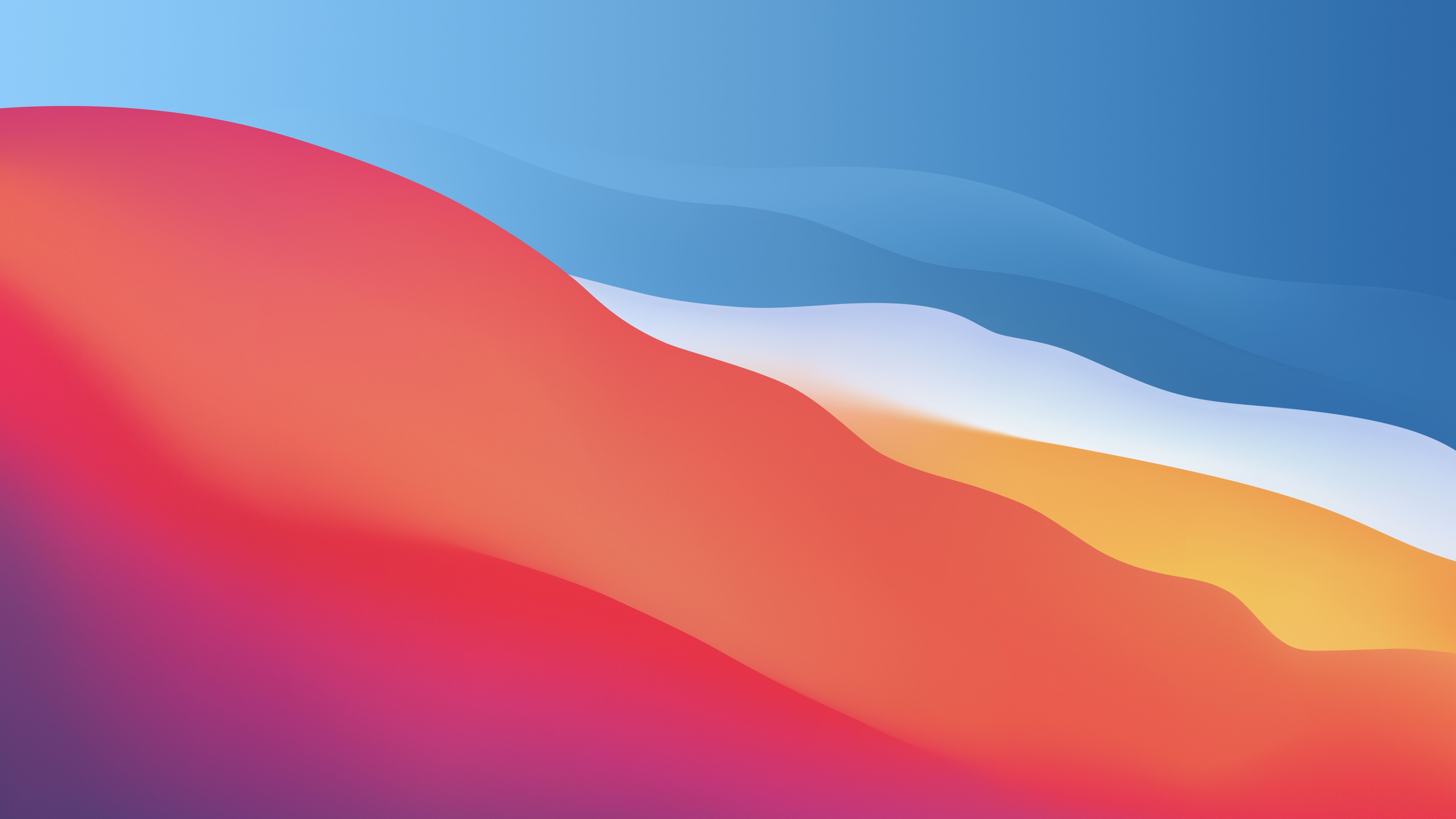 macOS Big Sur Wallpaper 4K, Colorful, Waves, Smooth, Gradients