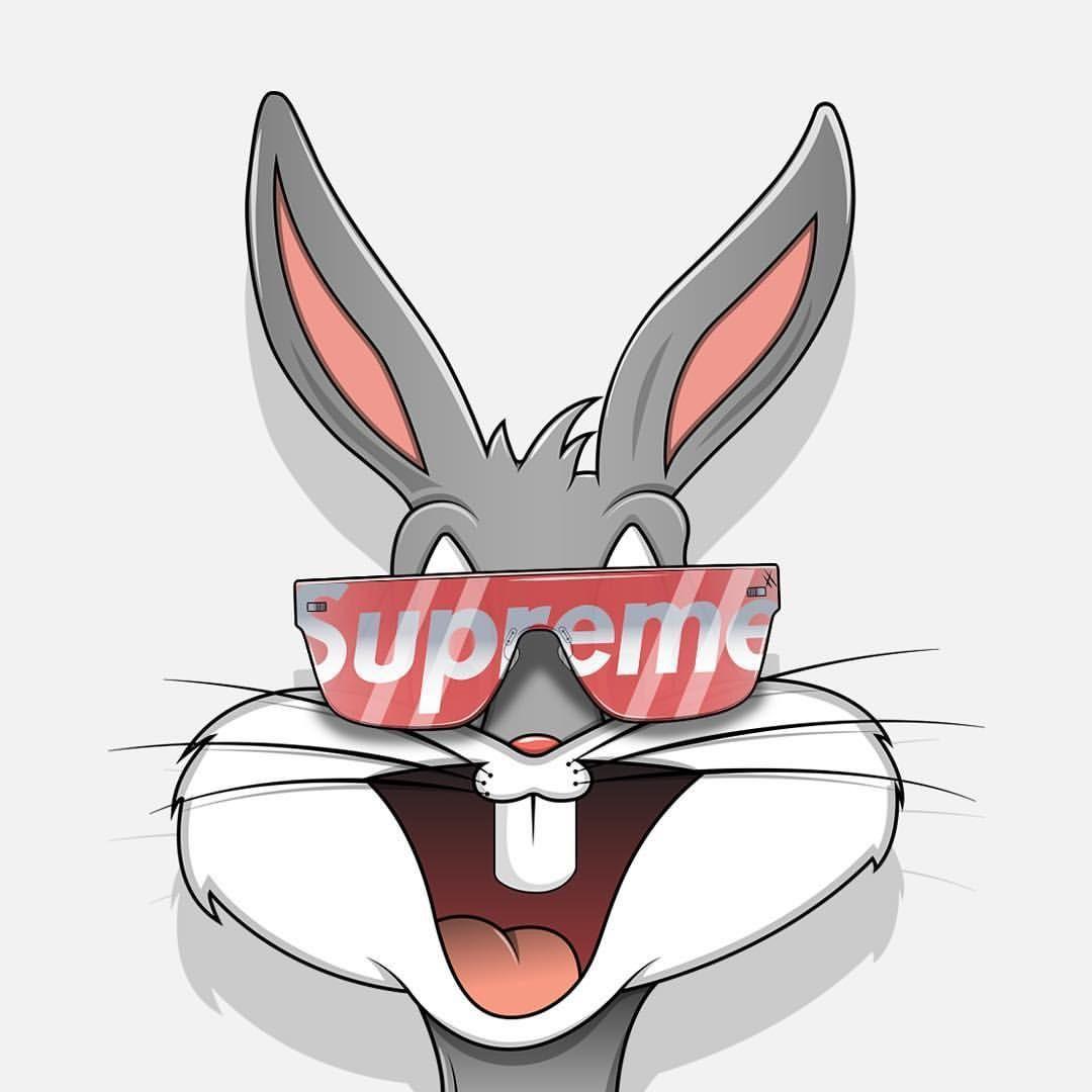 Bugs bunny wearing supreme glasses - Bugs Bunny, Supreme