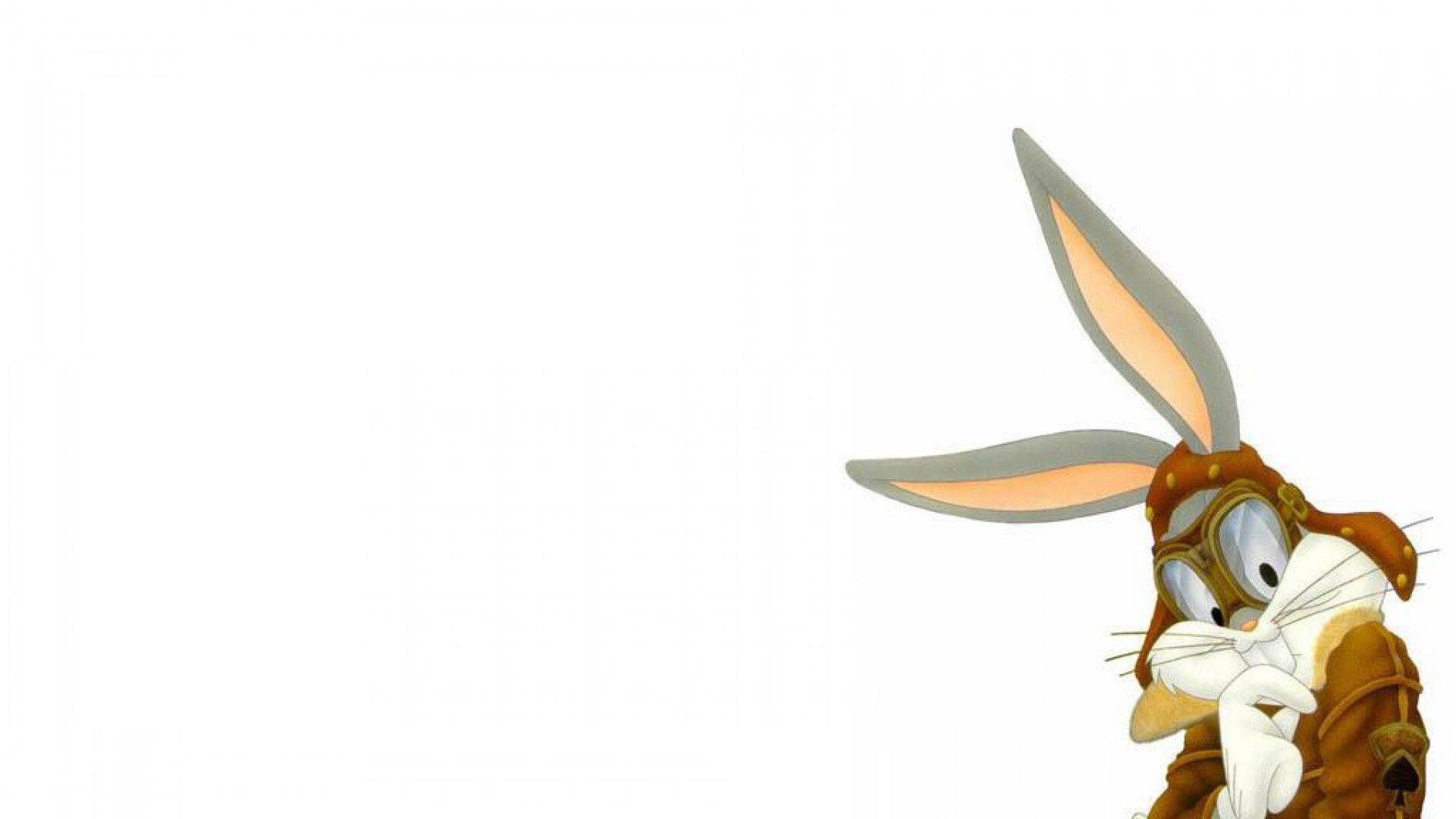 A cartoon rabbit with big ears and brown fur - Bugs Bunny