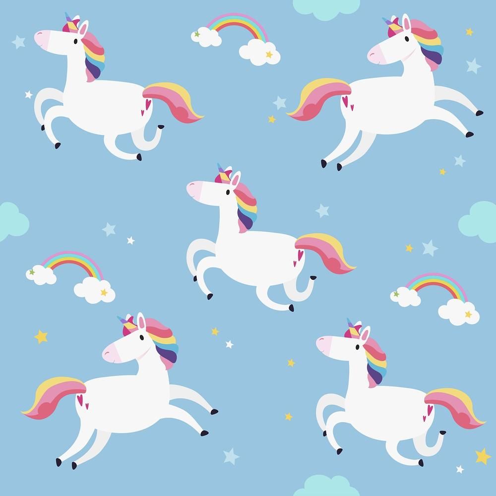 Unicorn Seamless Pattern Image Wallpaper