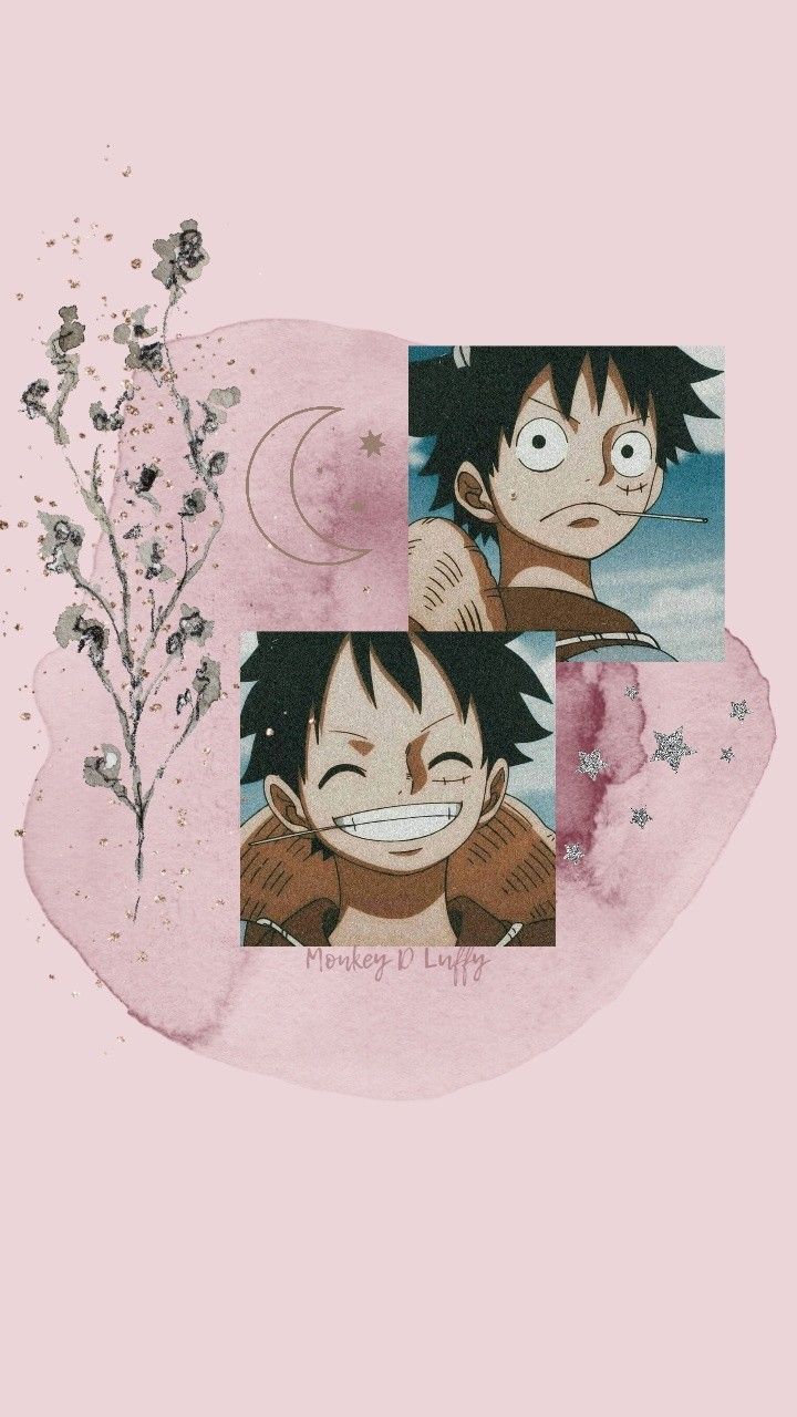 Aesthetic pink luffy wallpaper - One Piece