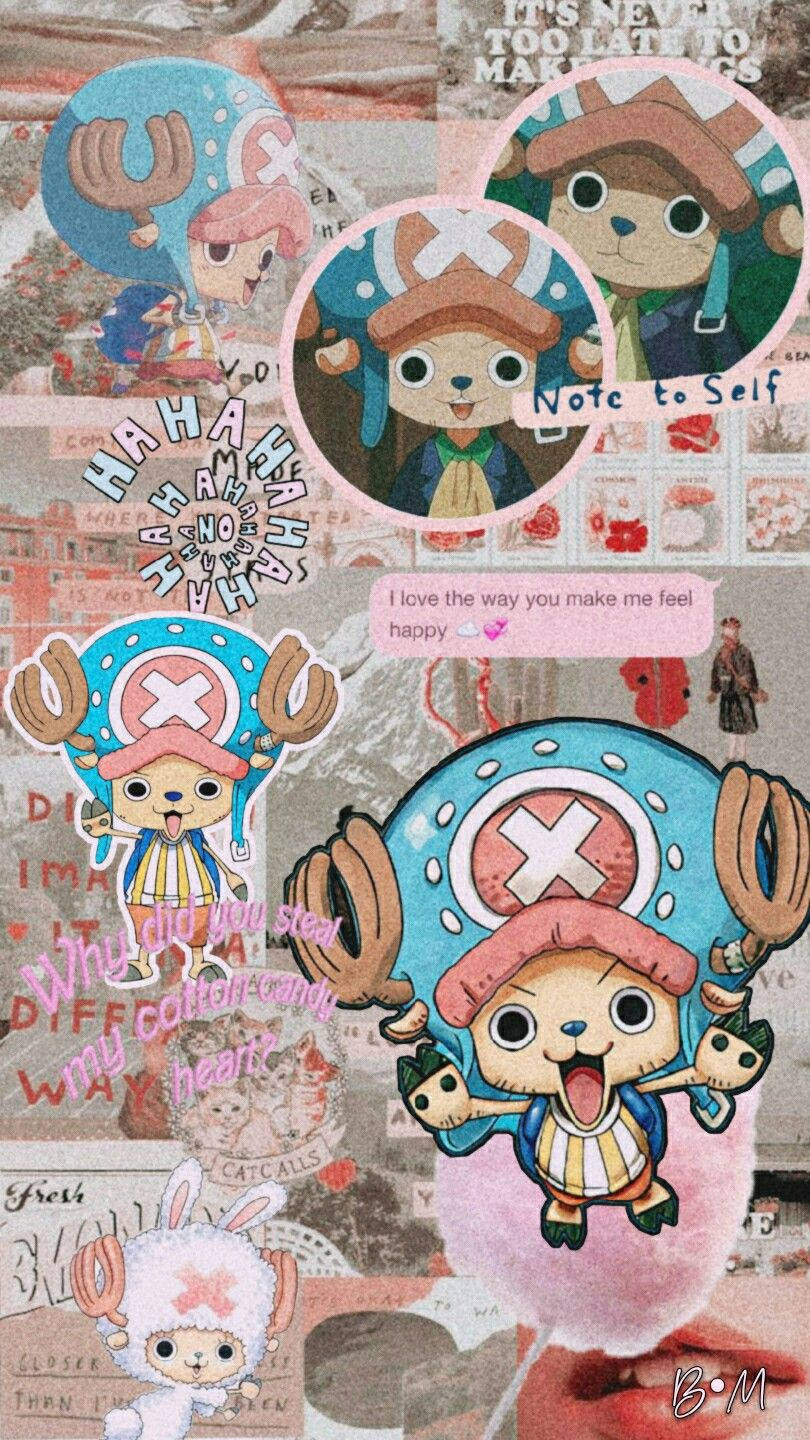 Download Cute Chopper One Piece Aesthetic Wallpaper