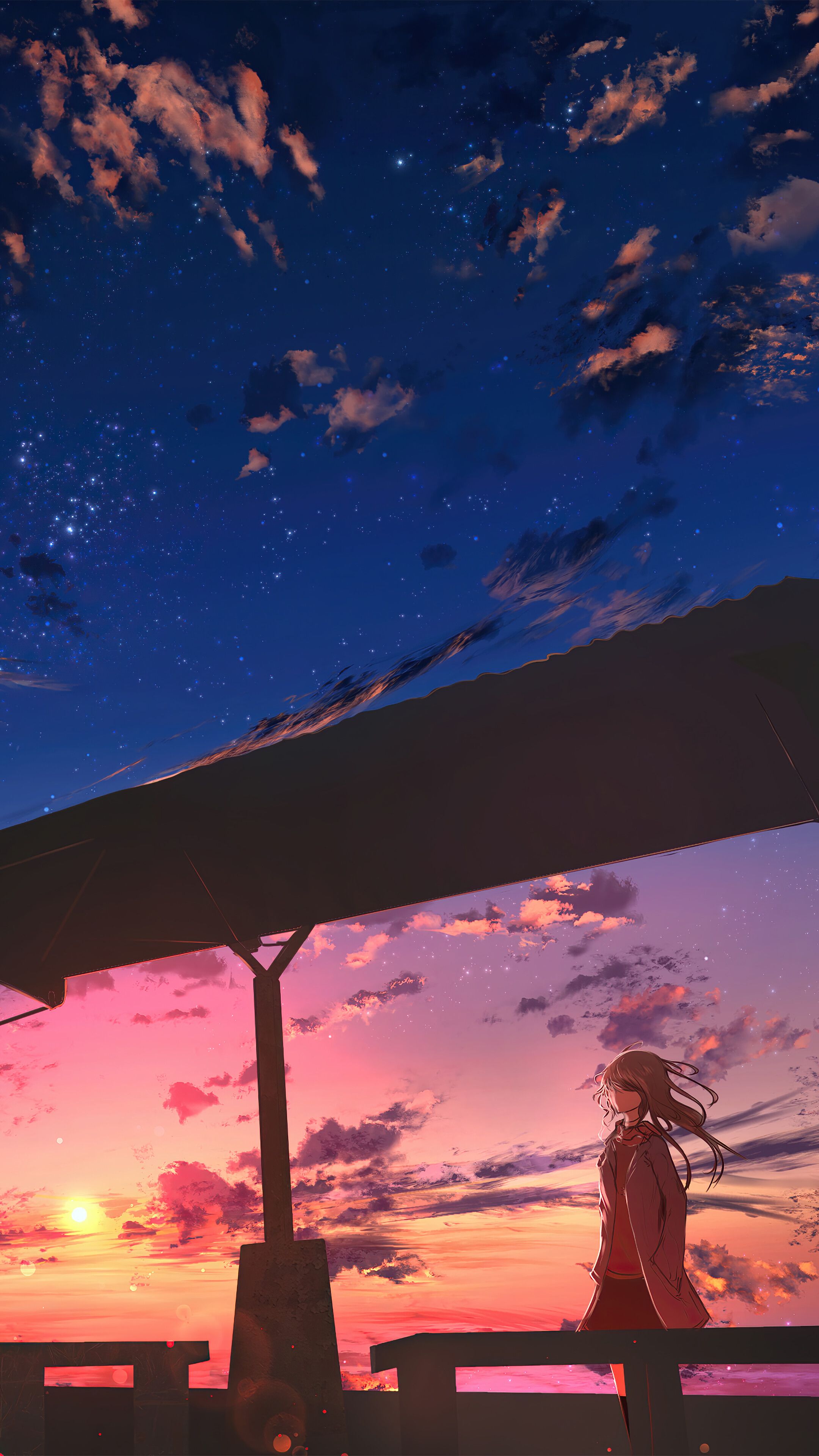 Anime, Scenery, Sunset, 4k Gallery HD Wallpaper