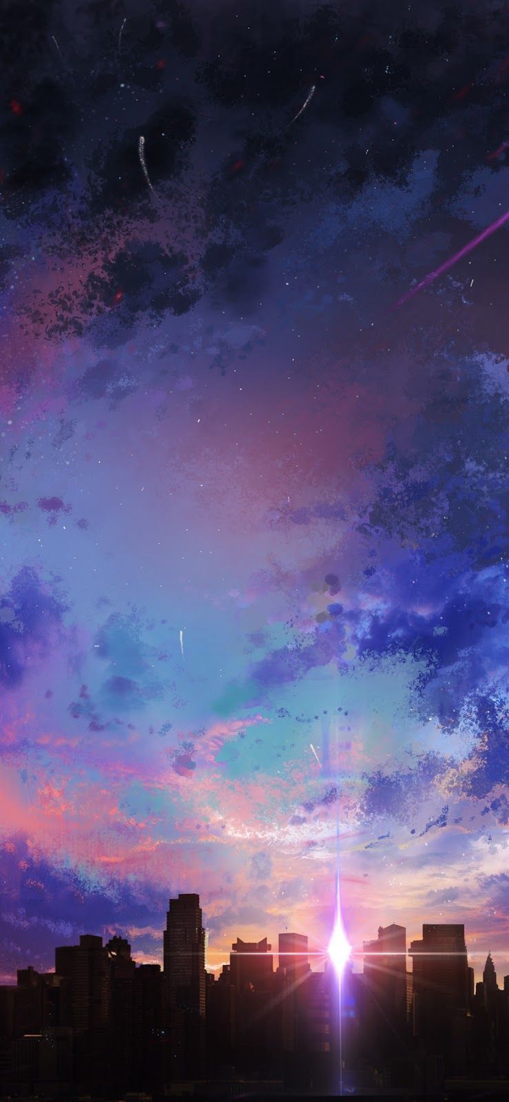 Anime Sunset Android Wallpaper