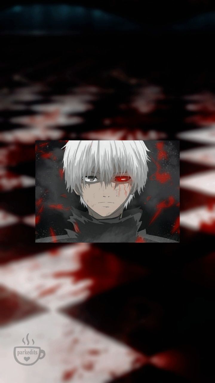 Aesthetic anime wallpaper of a character from Tokyo Ghoul - Tokyo Ghoul