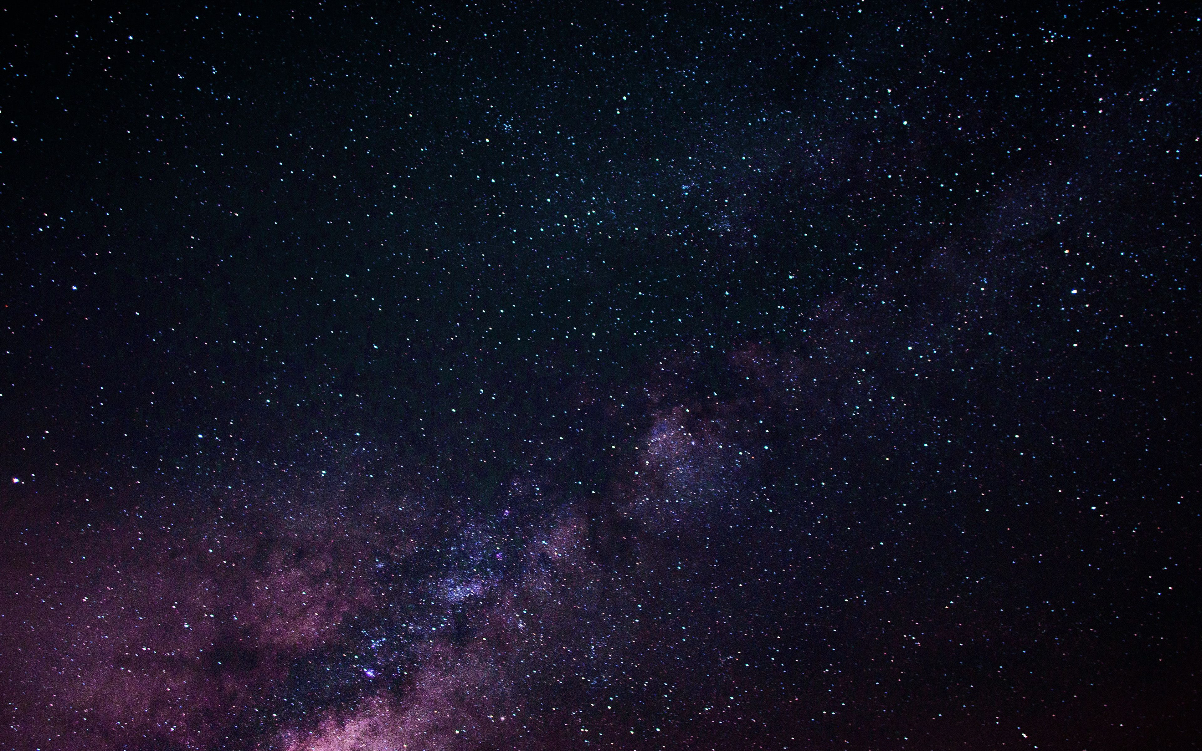 A photo of the night sky with stars and the Milky Way - Night, galaxy, stars