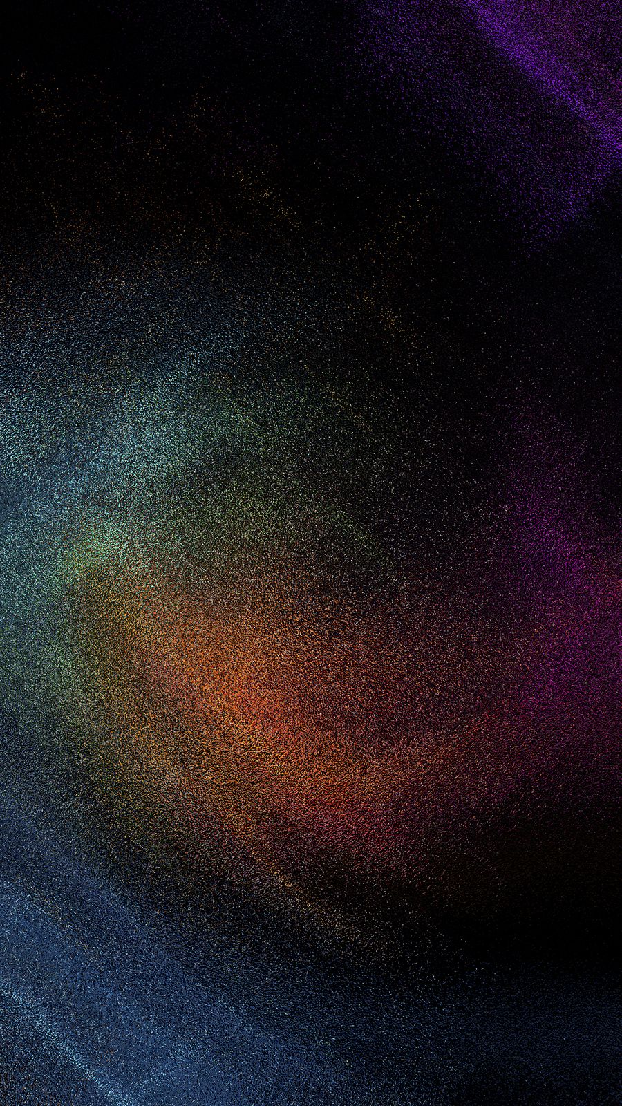 Colorful powder on a black background - Galaxy
