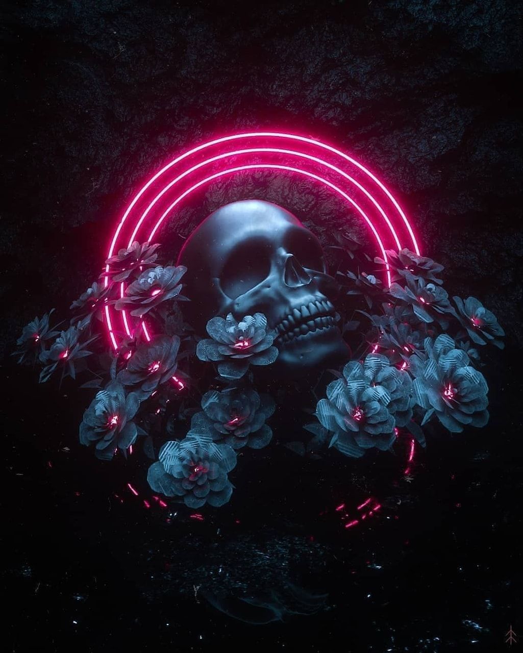 Aesthetic Skeleton Wallpaper